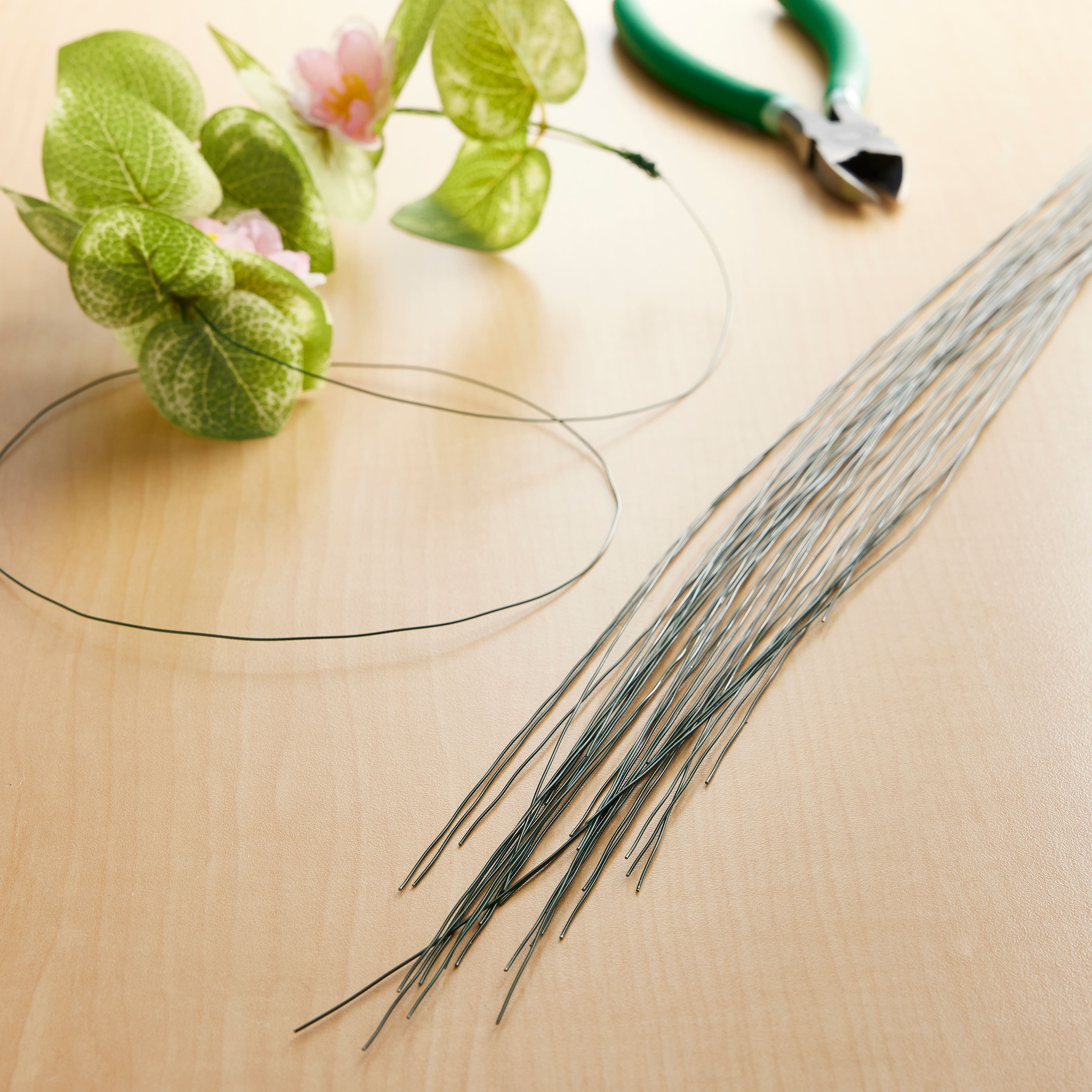 22 Gauge Green Floral Stem Wire 16 inch,50/Package – Meraki Floral Tools