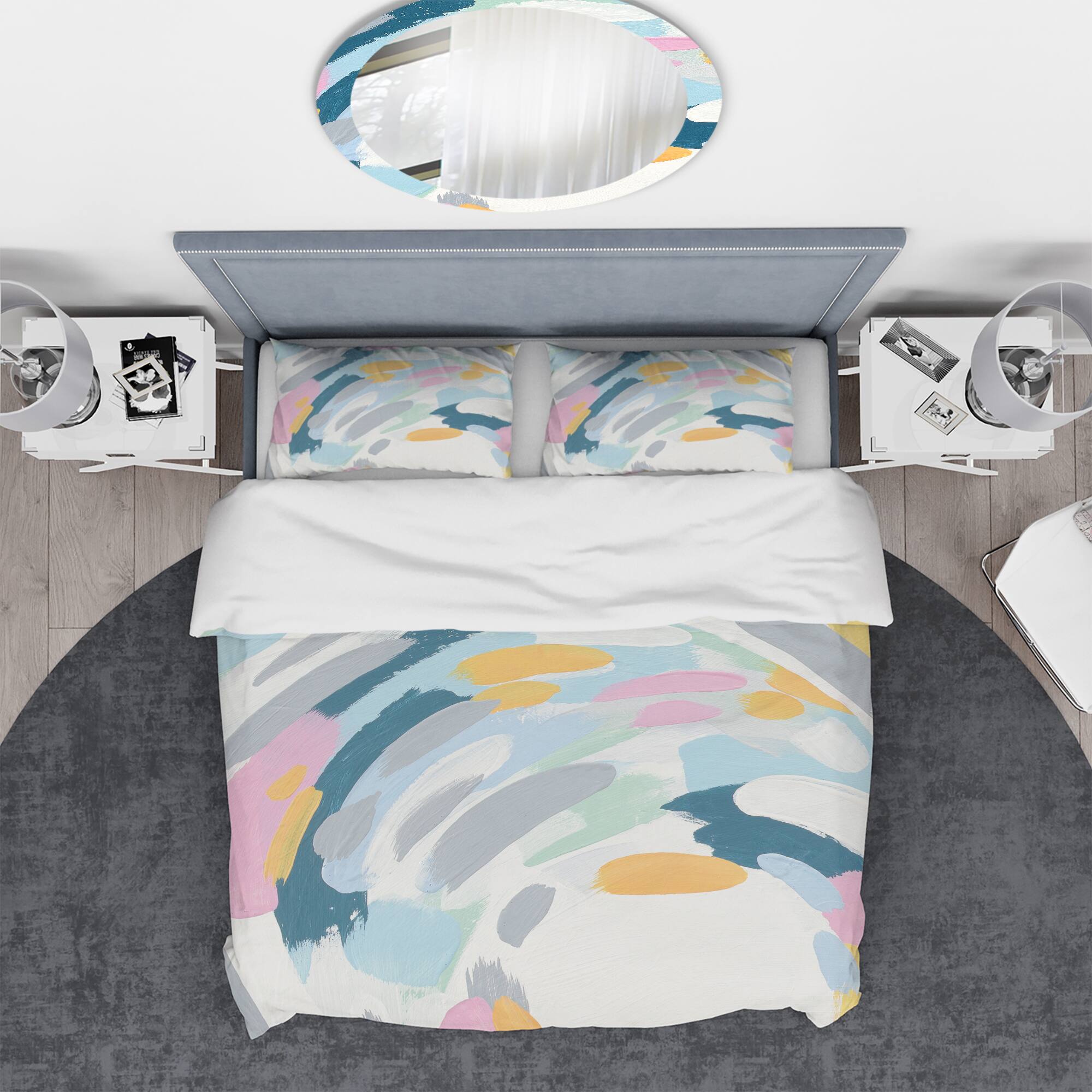 Designart &#x27;Geometric Vortex II&#x27; Geometric Bedding Set - Duvet Cover &#x26; Shams