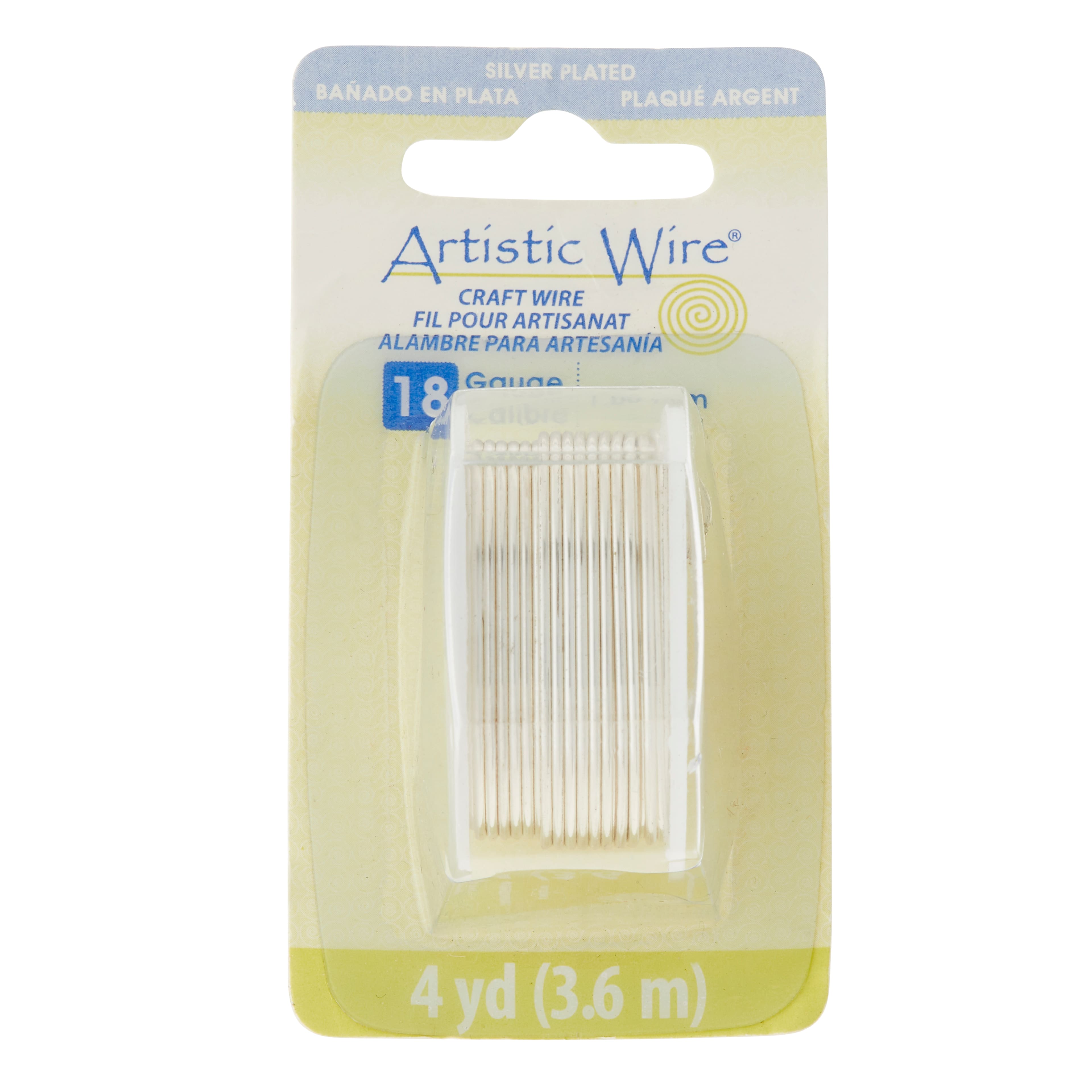 Artistic Wire, 28 Gauge , Silver Plated, Pearl , 40 Yards