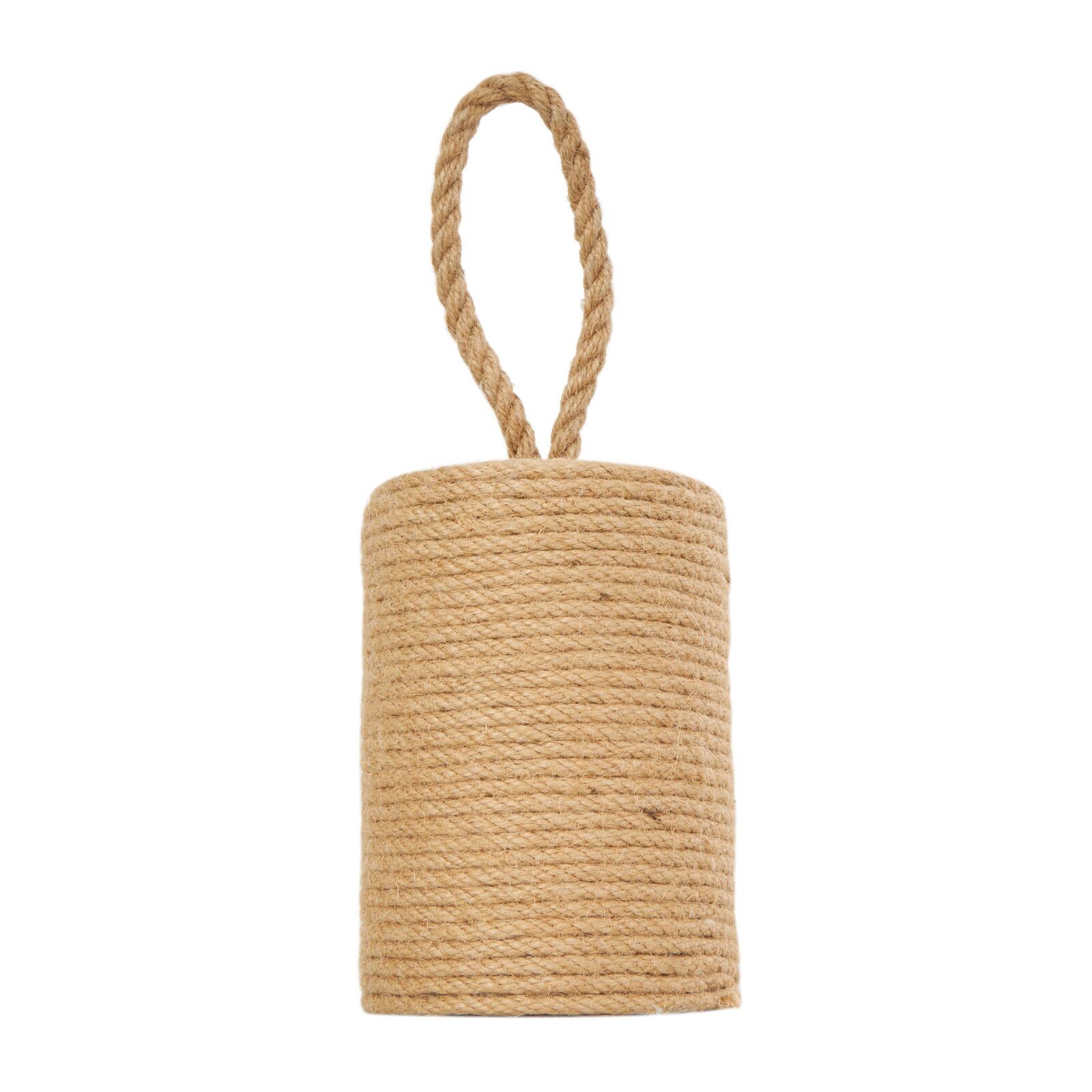 7" Brown Jute Coiled Rope Sculpture Décor