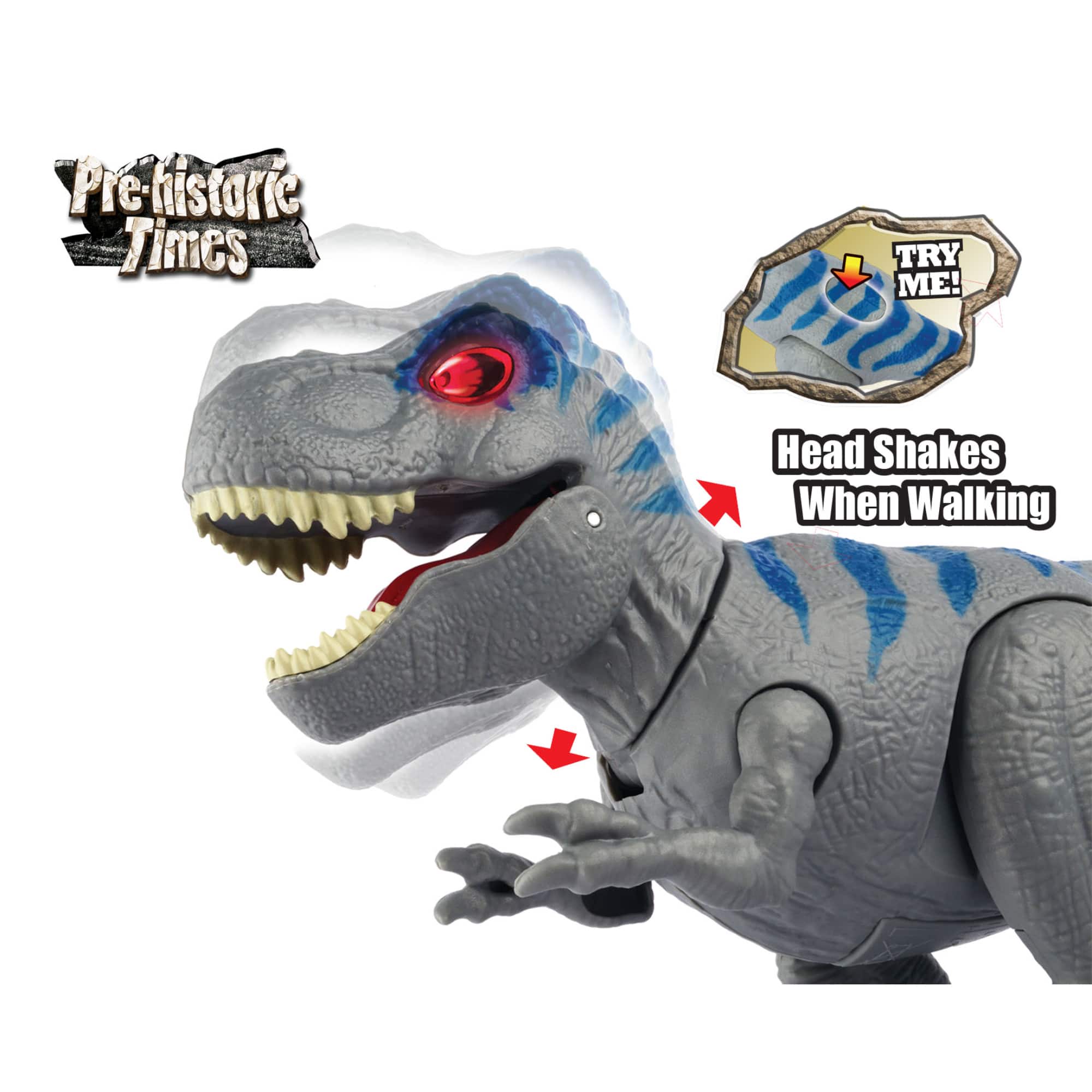 Red Box Toy&#xAE; Light &#x26; Sound Motorized Walking T-Rex