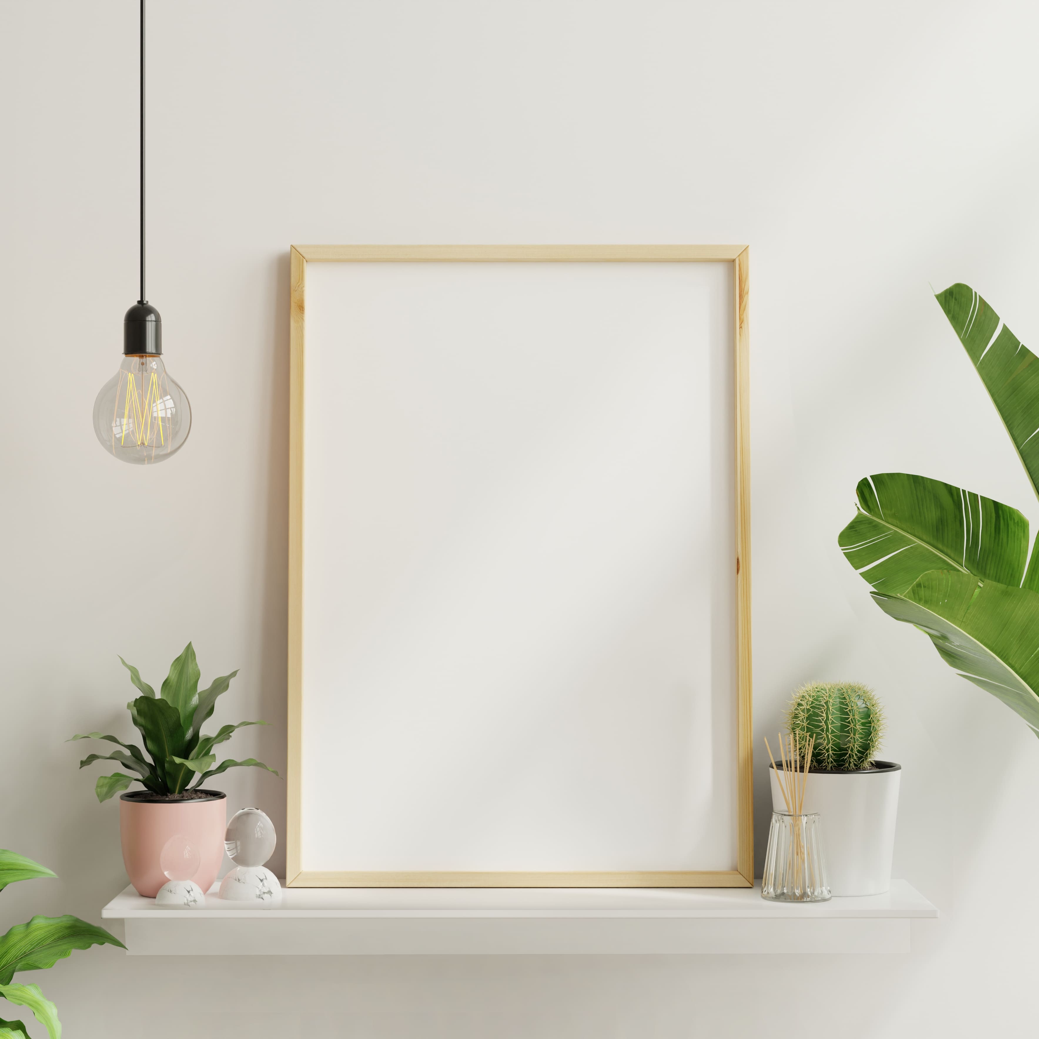 Hangz™ White Reversible No Stud 6" Depth Floating Shelf