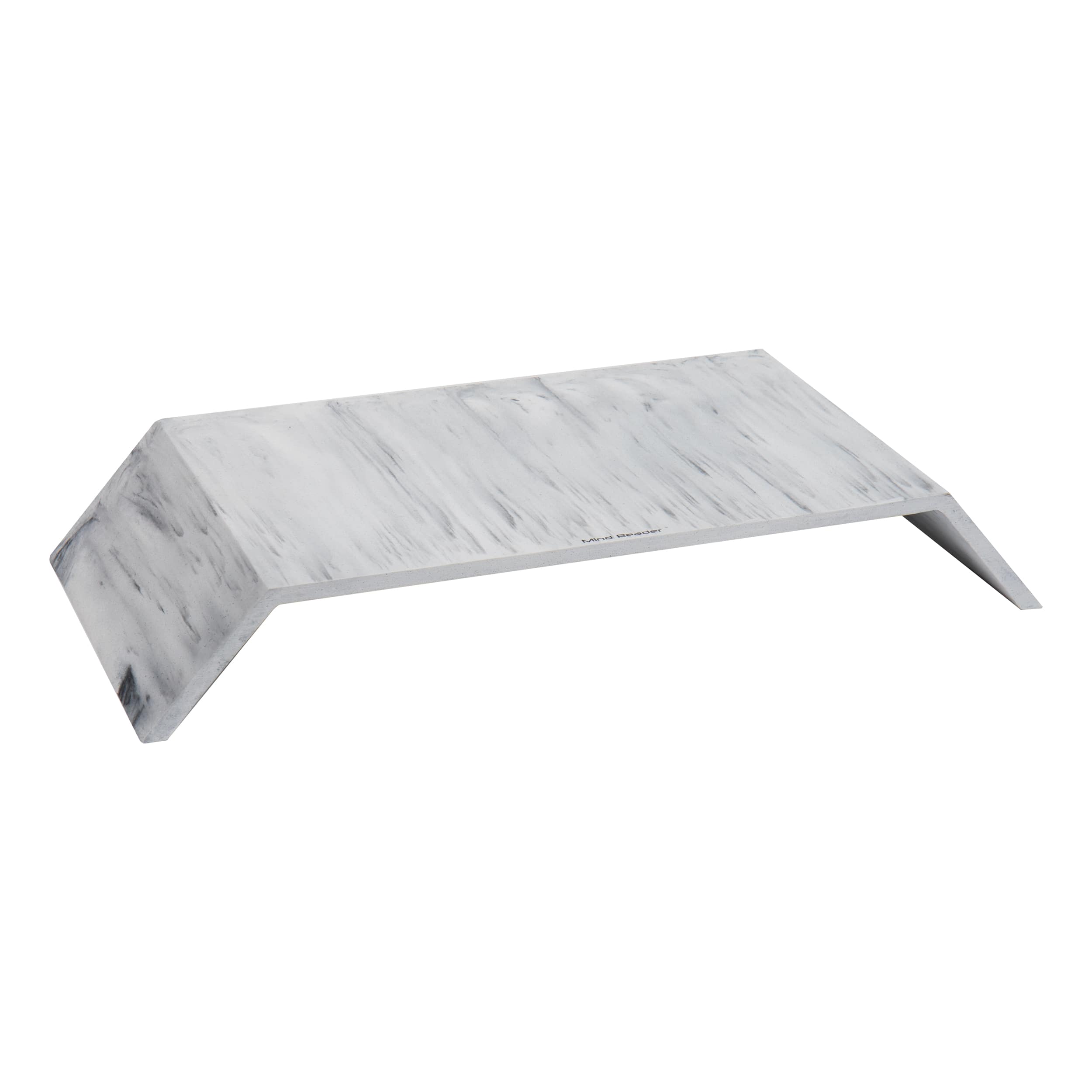 Mind Reader Marbella Collection White Monitor Stand