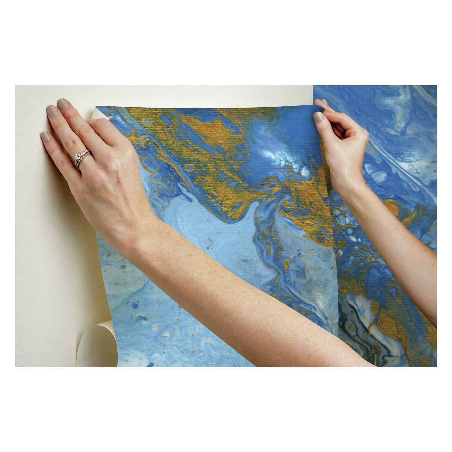 RoomMates Crystal Geode Peel & Stick Mural Wallpaper