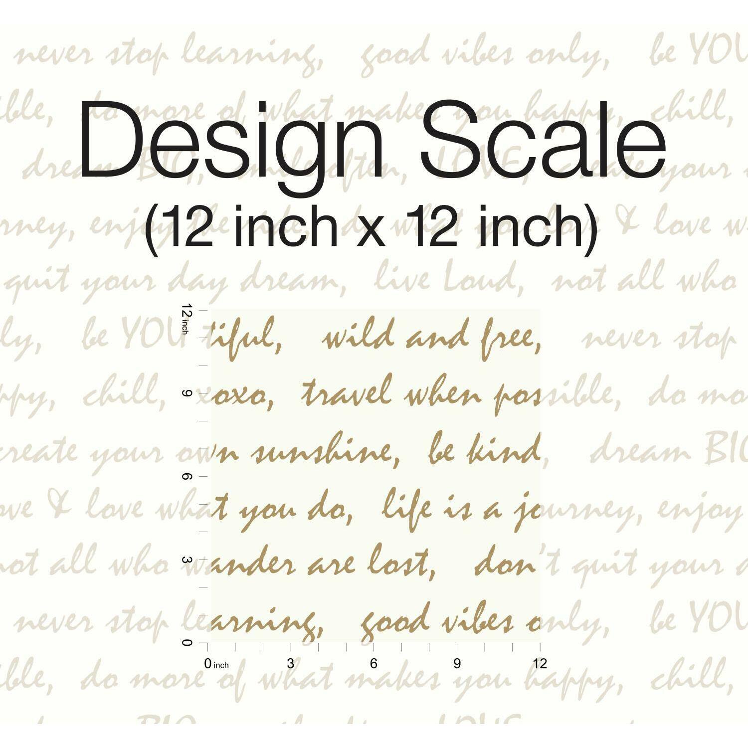 RoomMates Gold Dream Big Script Peel & Stick Wallpaper