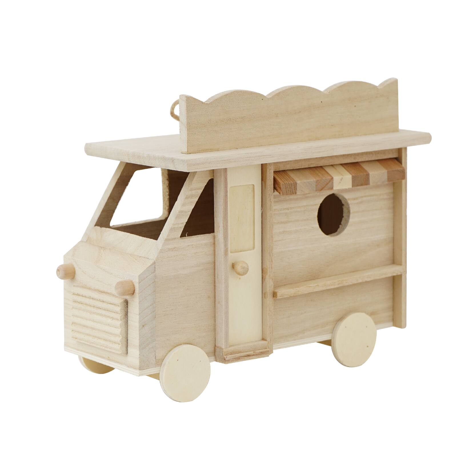 wooden toy food truck