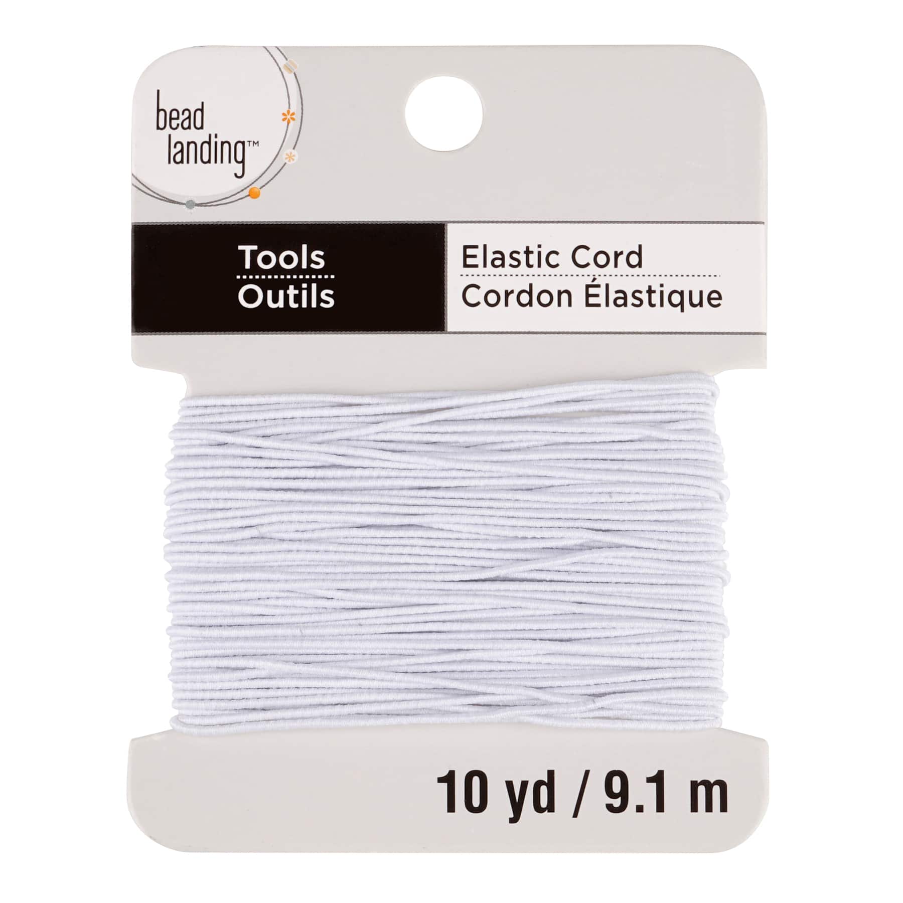 12 Pack: 0.5mm White Elastic Cord by Bead Landing&#x2122;