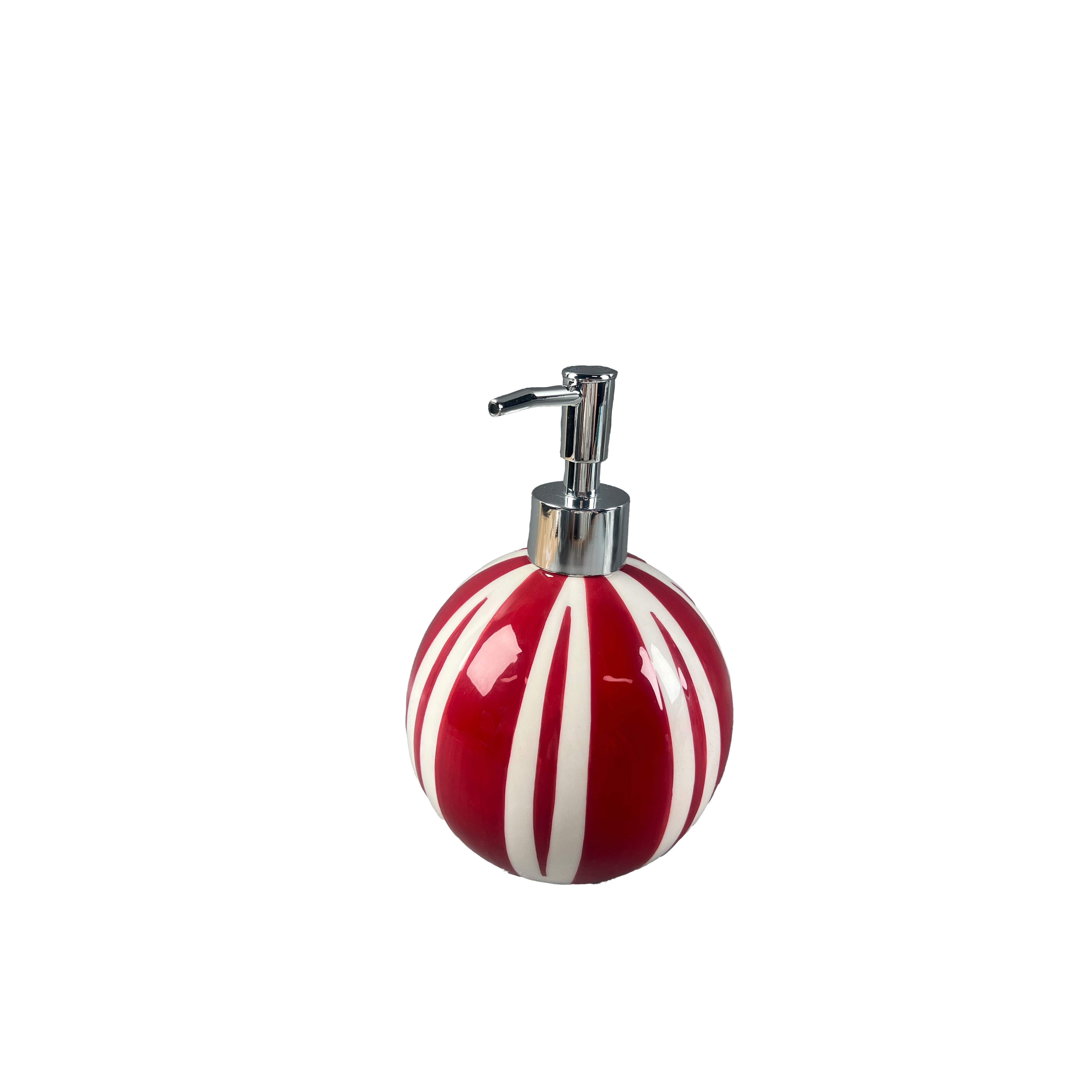 20.2oz. Red &#x26; White Ceramic Soap Dispenser by Ashland&#xAE;