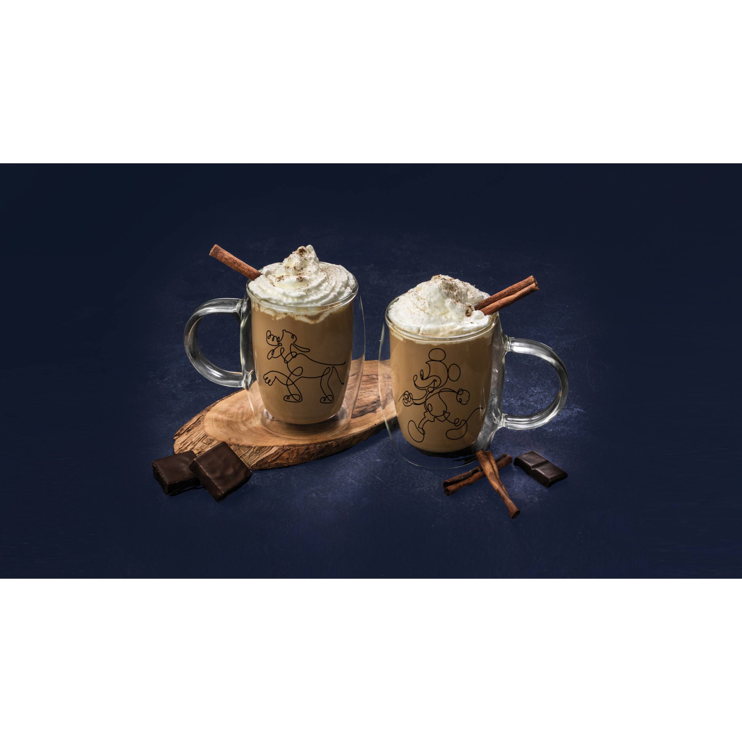 JoyJolt® Disney® 13.5oz. Mickey & Pluto Aroma Glass Mugs, 2ct.