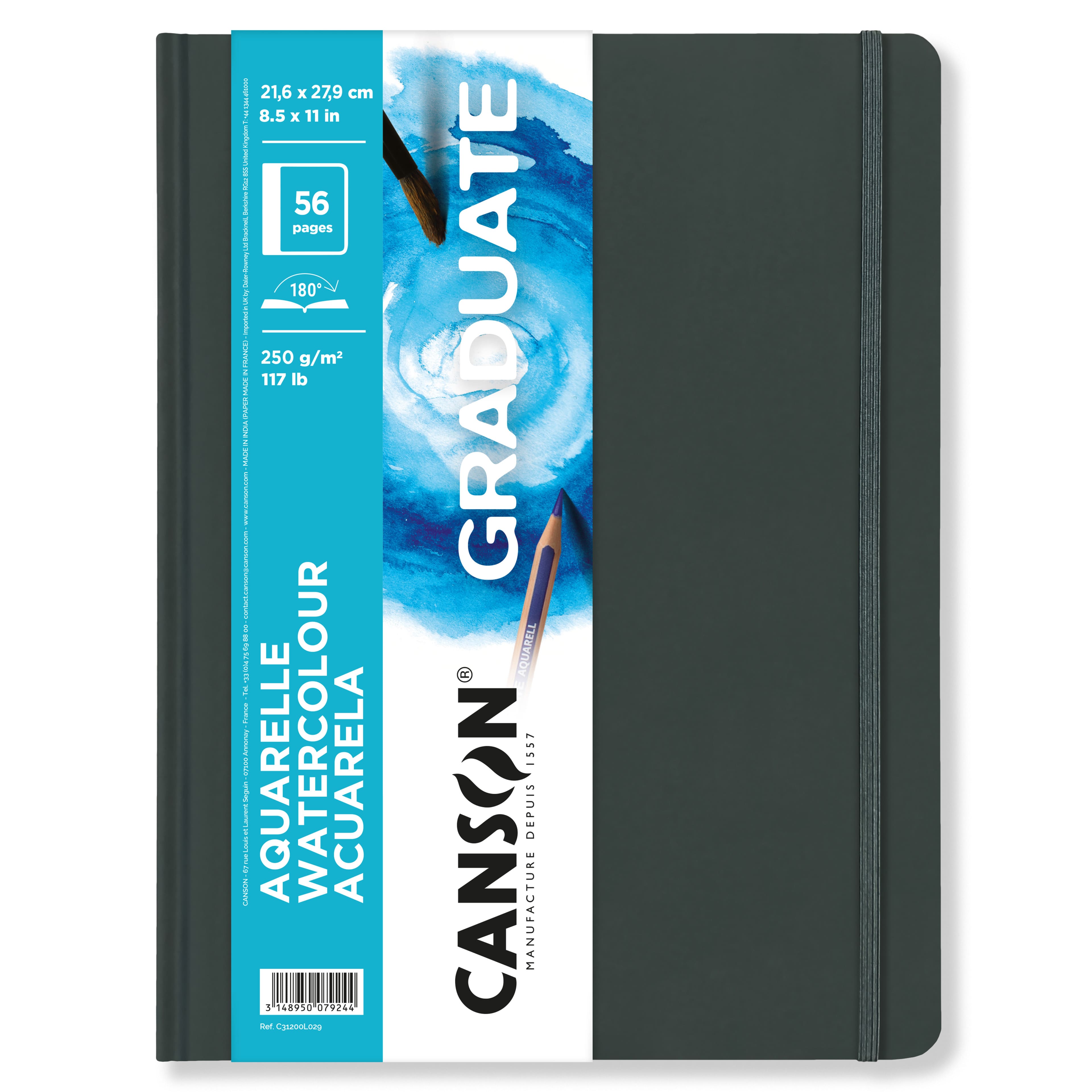 Canson&#xAE; 8.5&#x22; x 11&#x22; Graduate Watercolour Book