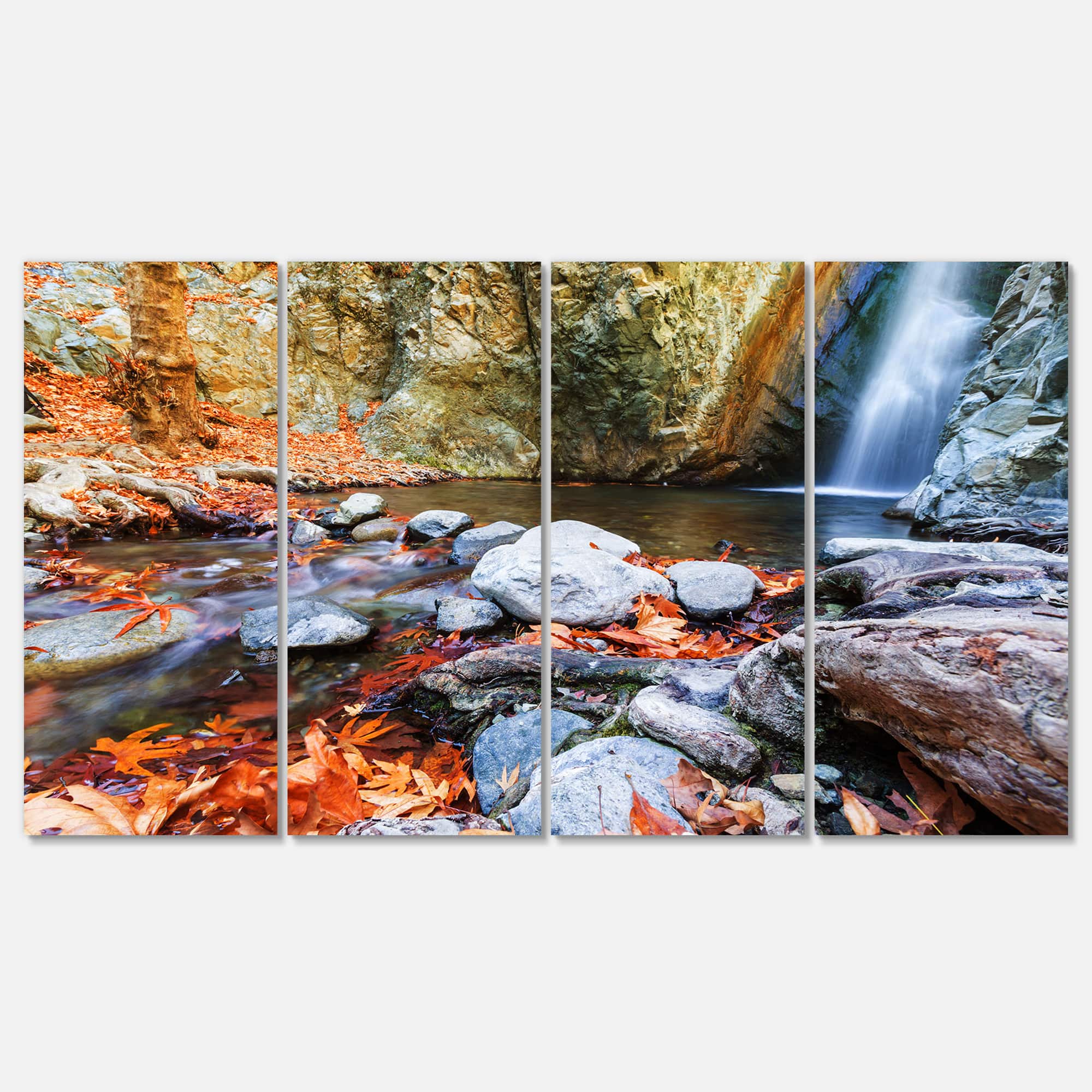 Designart - Beautiful Serenity Waterfall in Cyprus