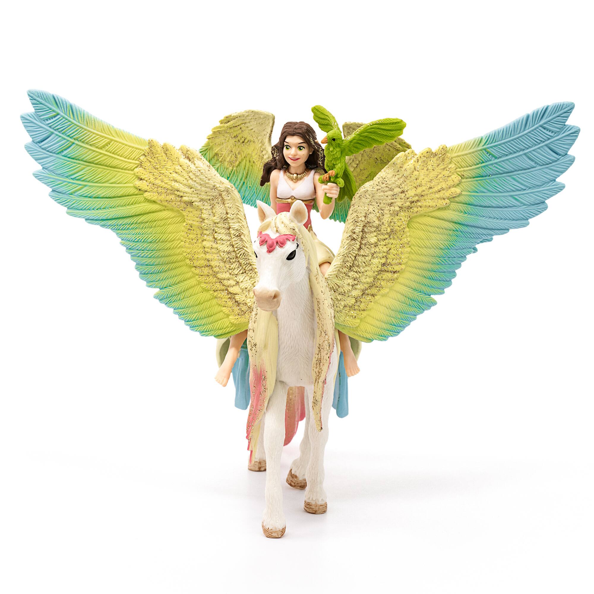 schleich® Bayala® Fairy Surah with Glitter Pegasus Figurine Playset