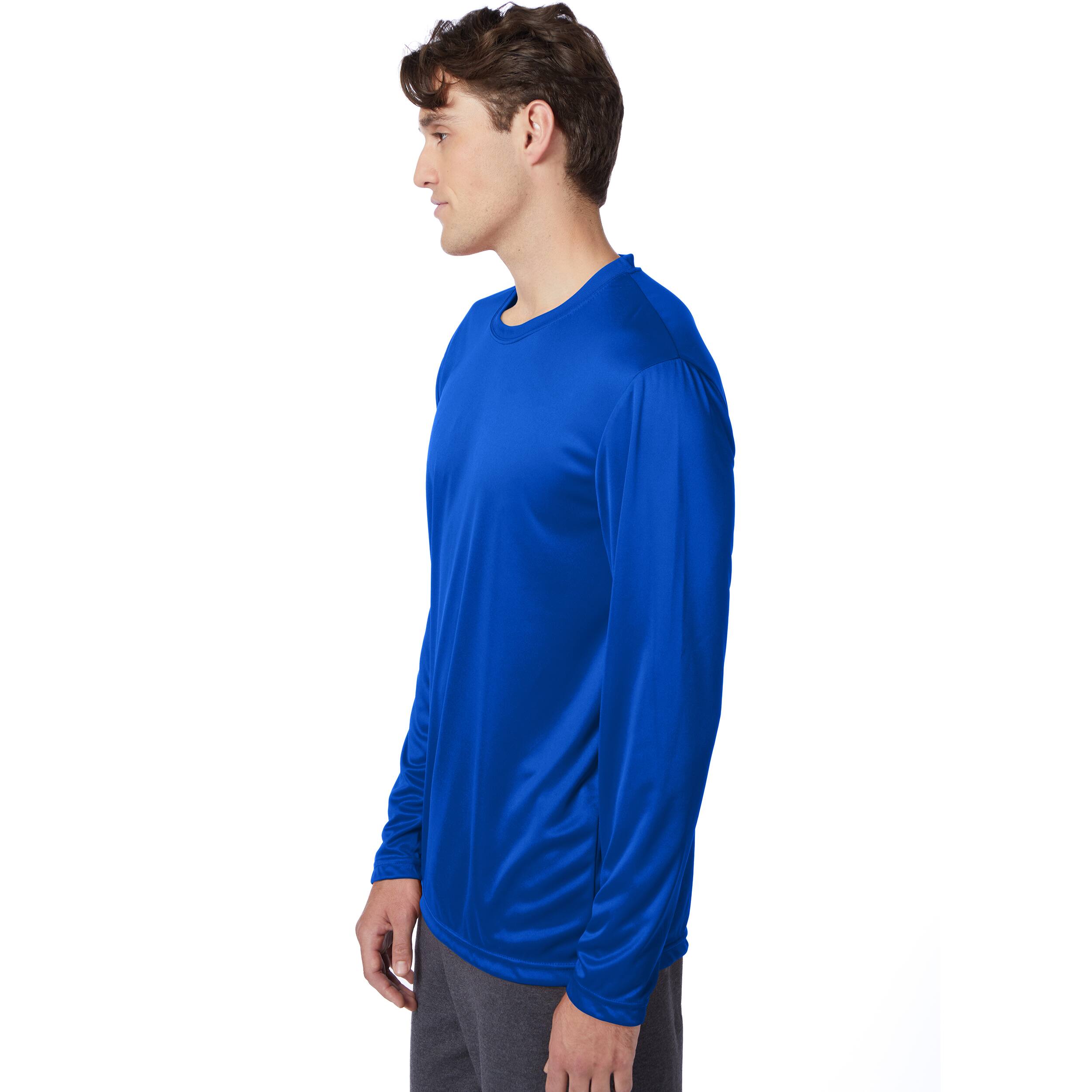 Hanes Sport Cool DRI Long Sleeve Men&#x27;s Performance T-Shirt