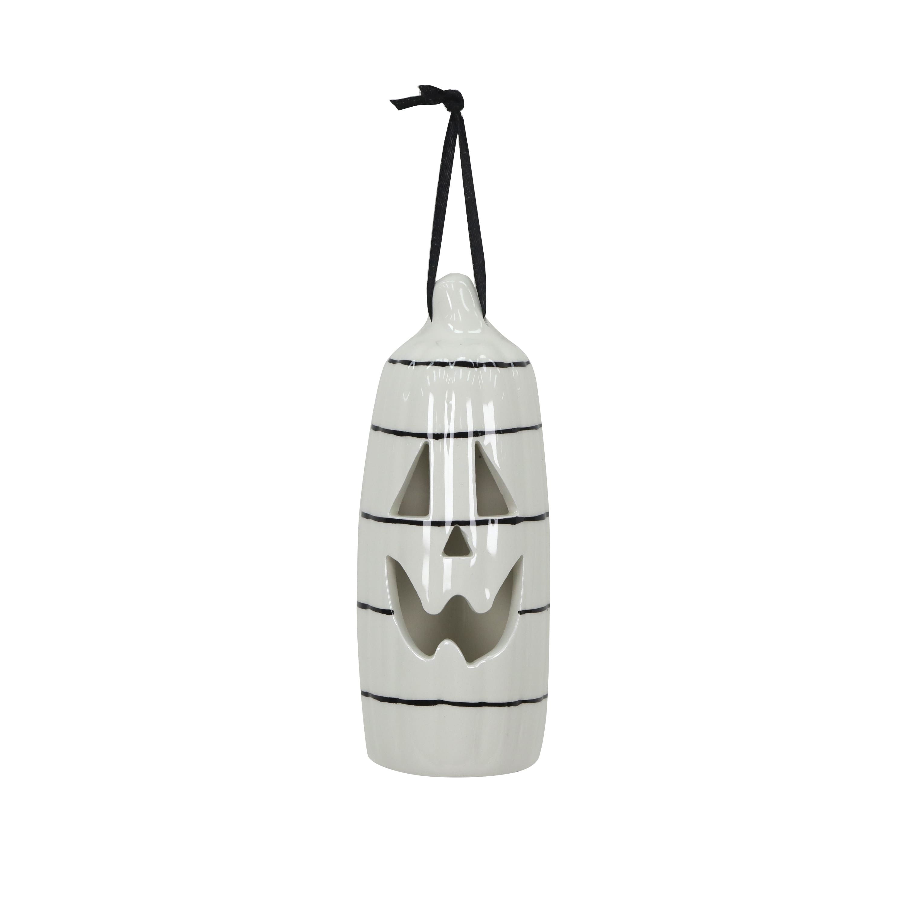 Assorted 5.5&#x22; Striped Ceramic Pumpkin Ornament, 1pc. by Ashland&#xAE;