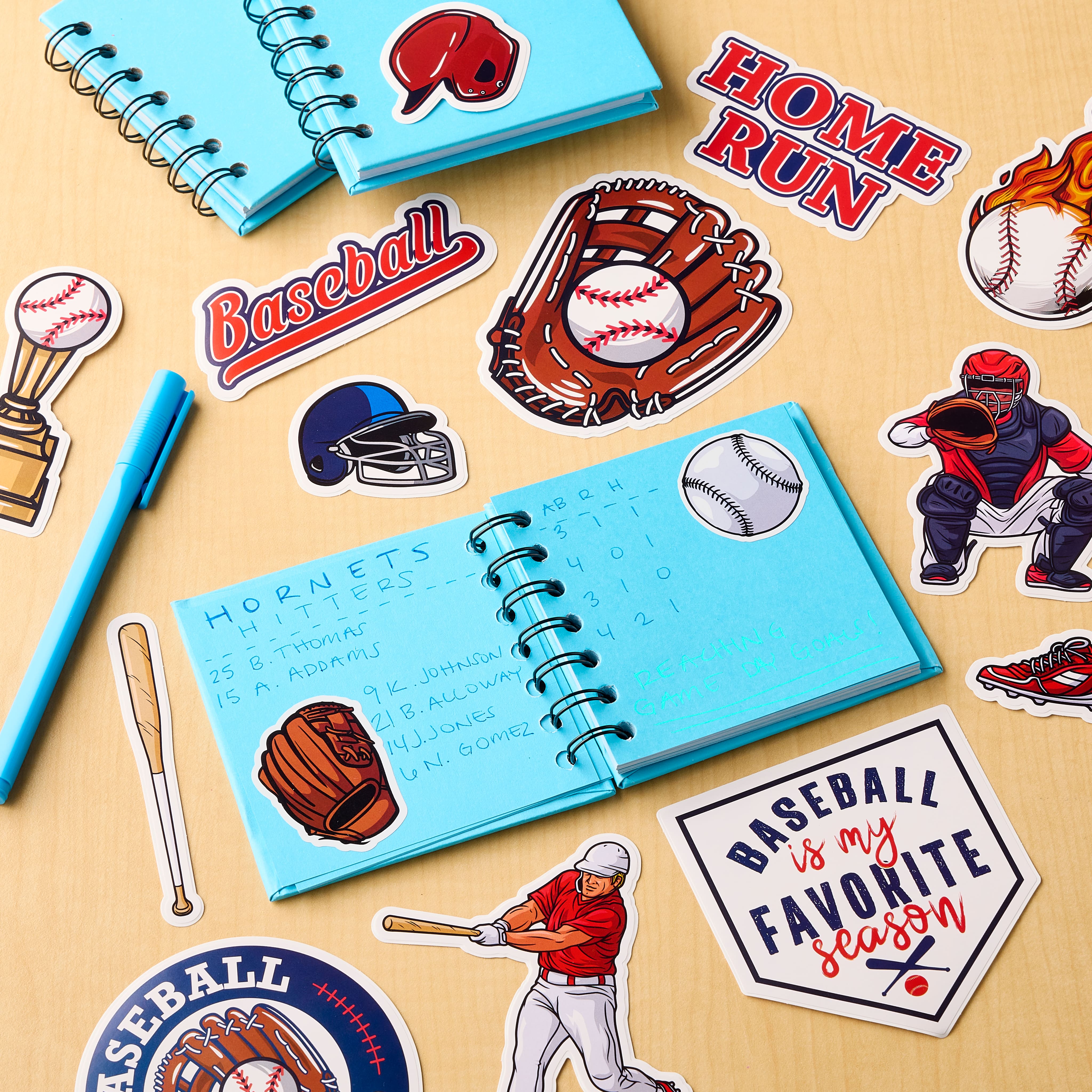 Baseball Vinyl Die Cut Stickers by Recollections™