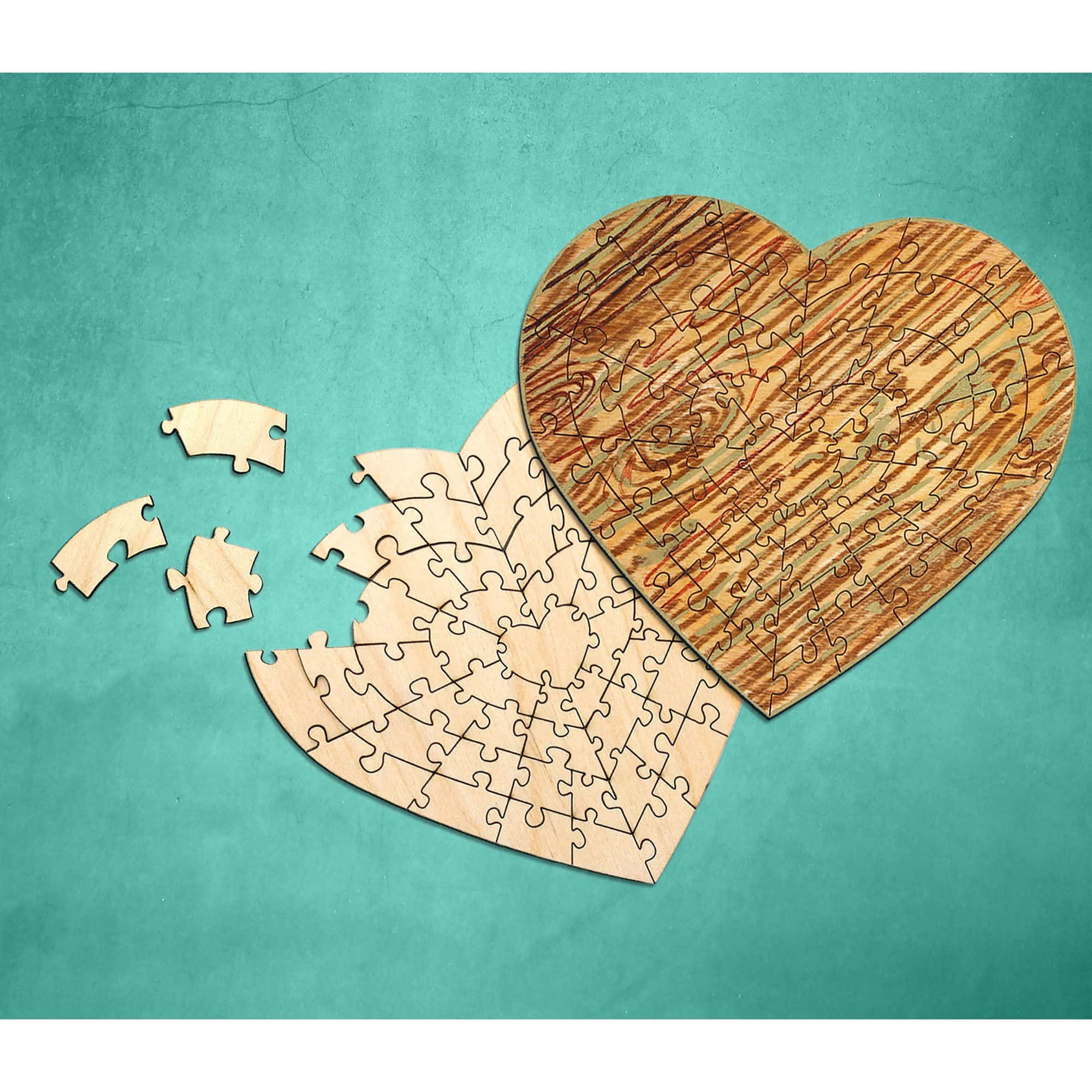 Leisure Arts&#xAE; Small Heart D.I.Y. Wood Puzzle