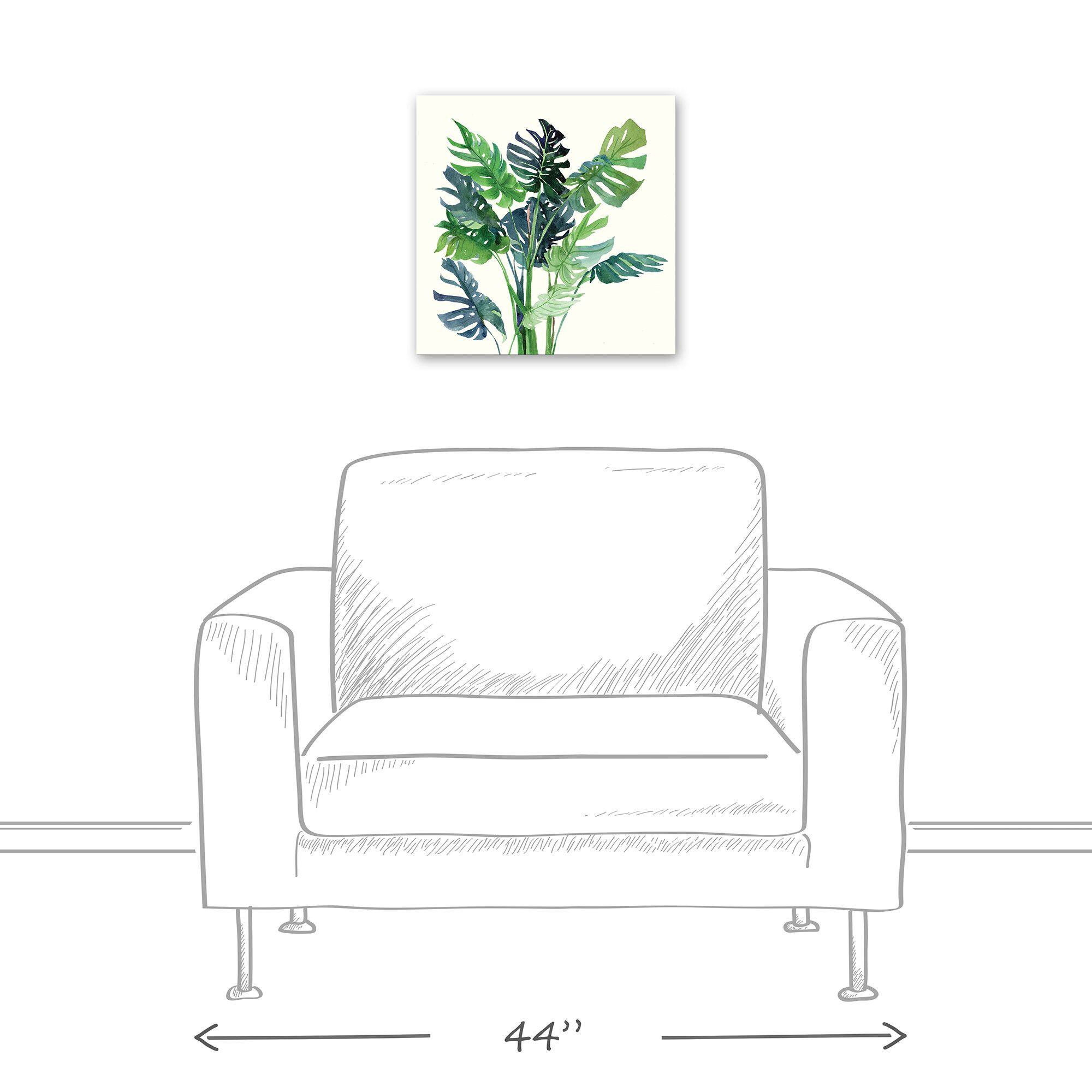 Monstera Leaves 16&#x22; x 16&#x22; Canvas Wall Art