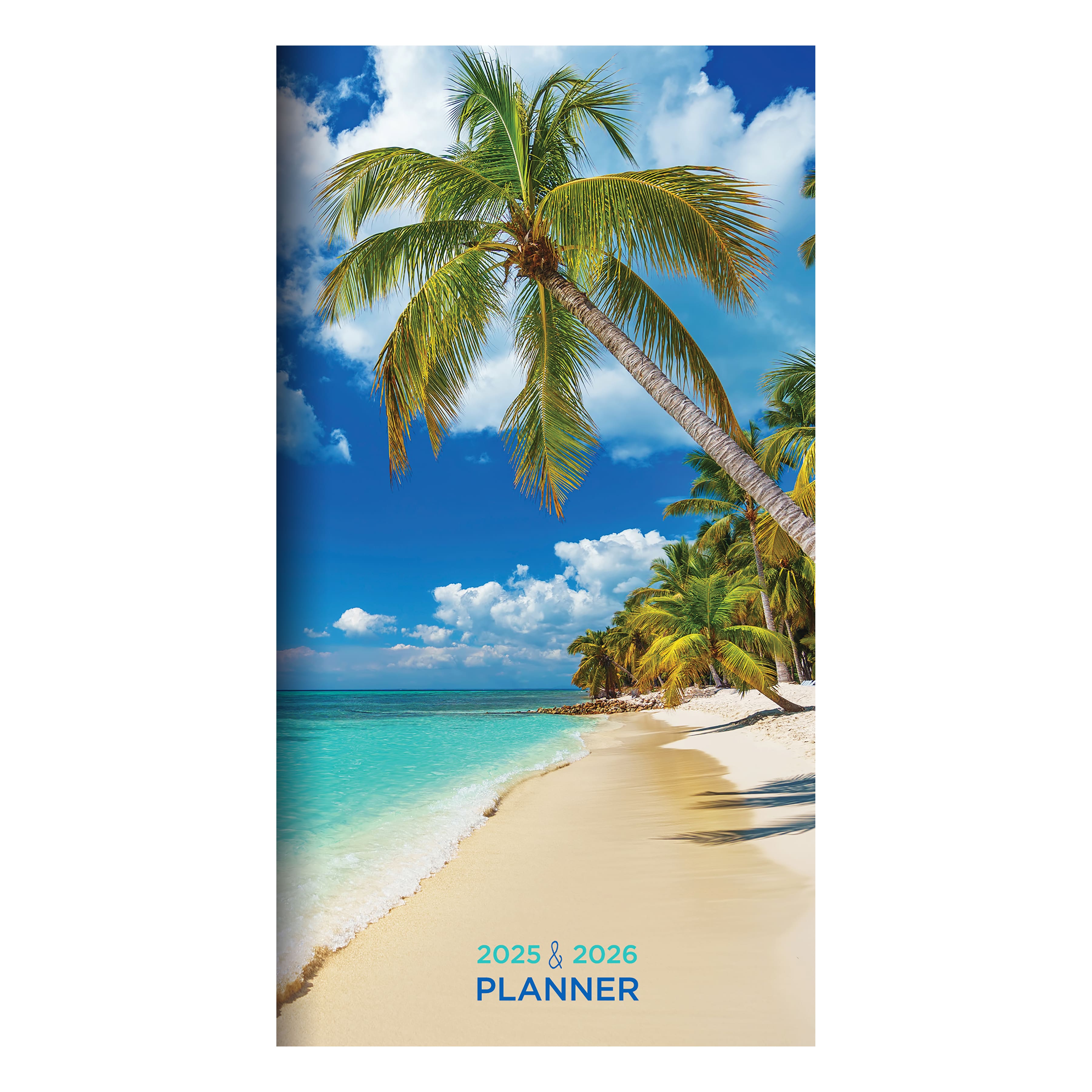 TF Publishing 2025 - 2026 Beaches Small Monthly Pocket Planner