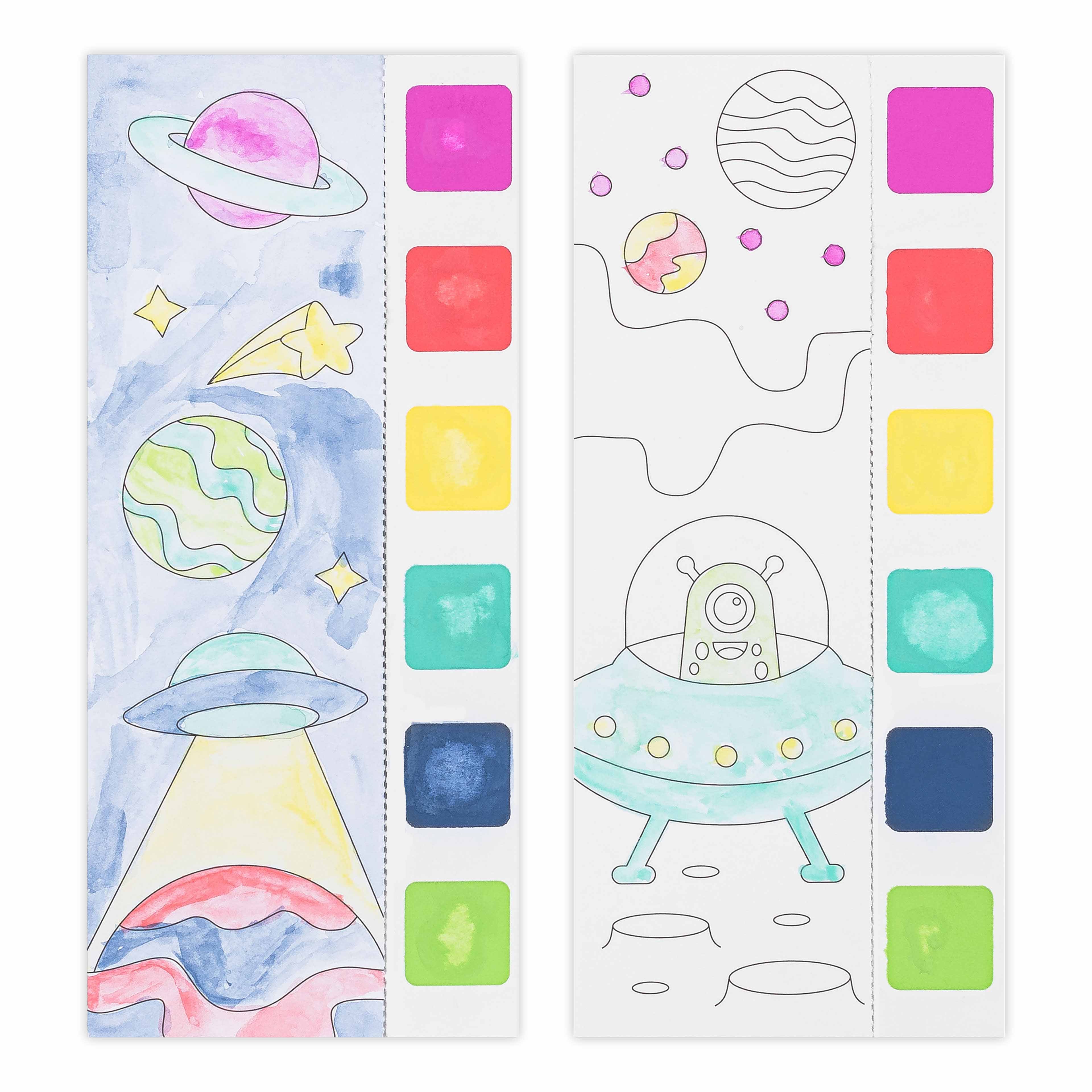 Little Yellow Bicycle&#xAE; Outer Space Watercolor Bookmarks Kit