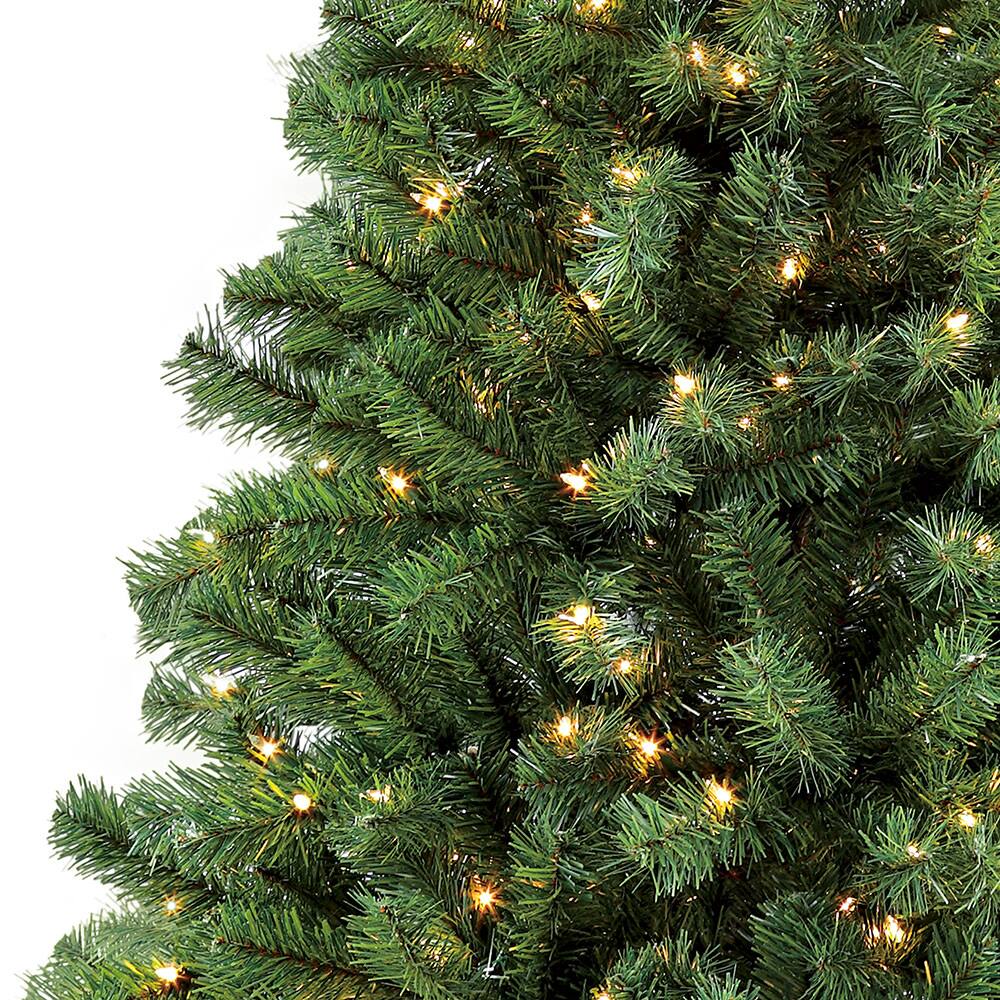 7.5ft PreLit Northern Fir Pencil Artificial Christmas Tree, Clear