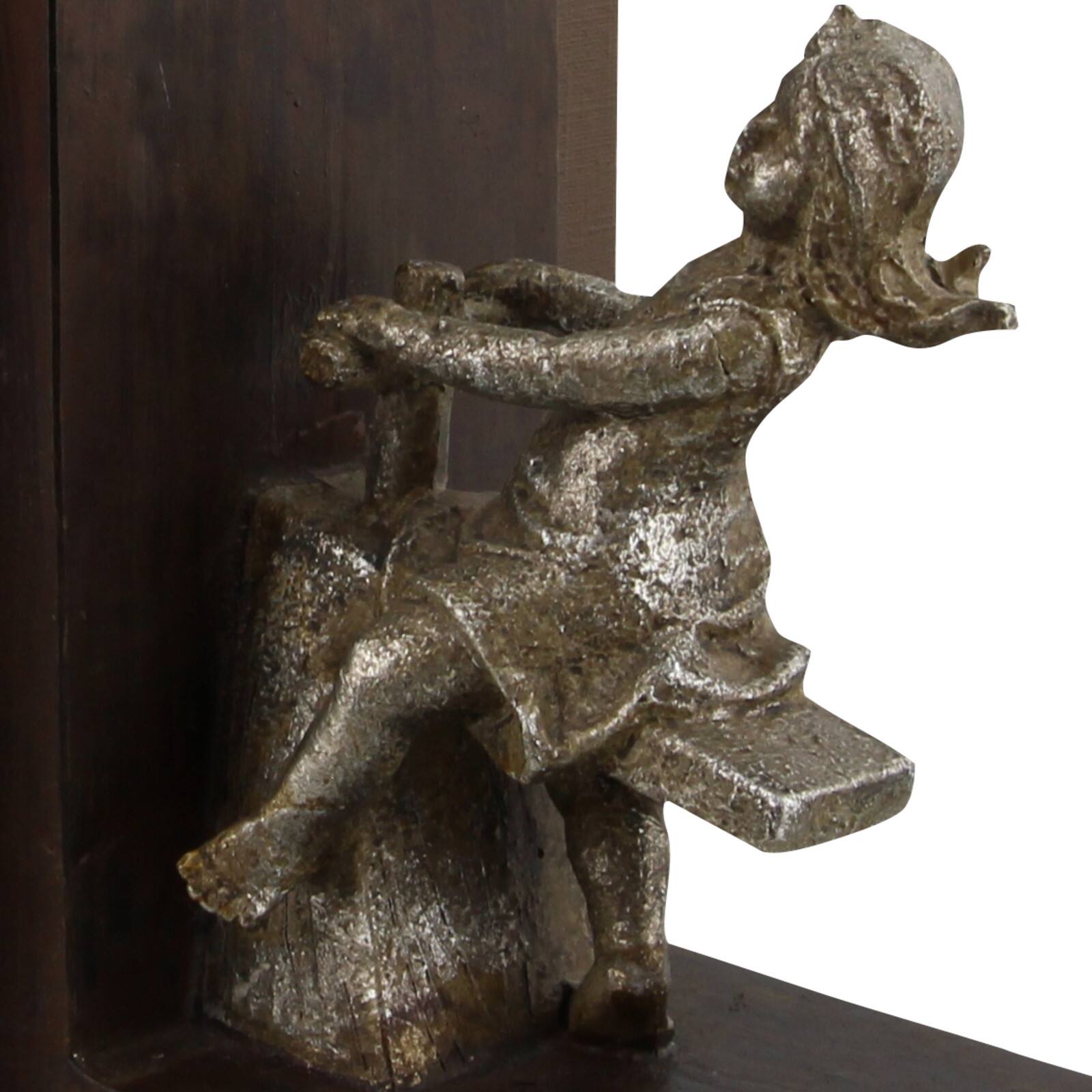 8&#x22; Brown Eclectic Children Bookends, 2ct.