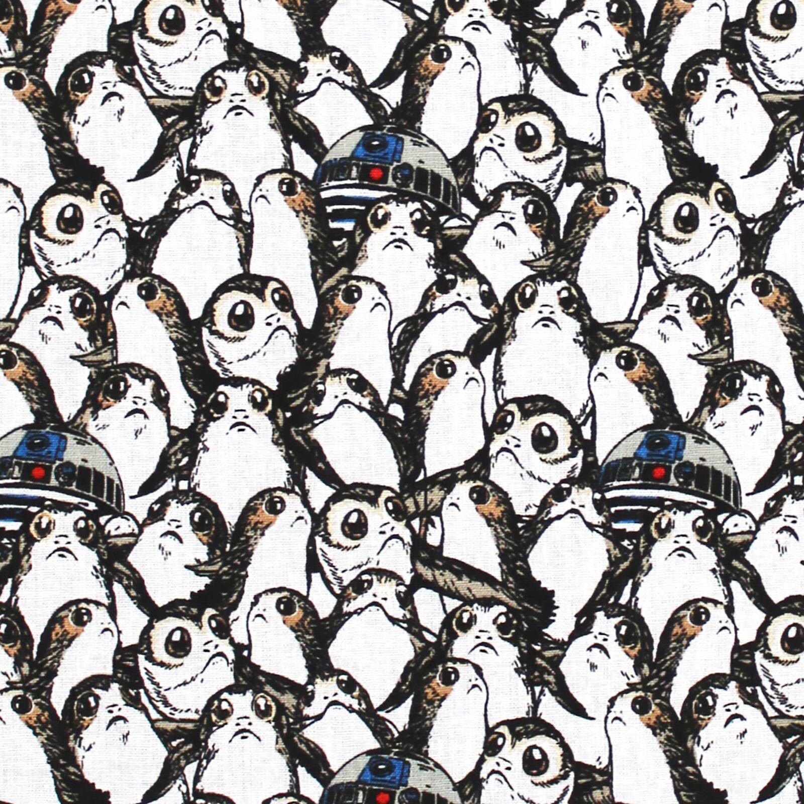 Buy The Camelot Fabric Star Wars Porg R2d2 Cotton Fabric At Michaels Com