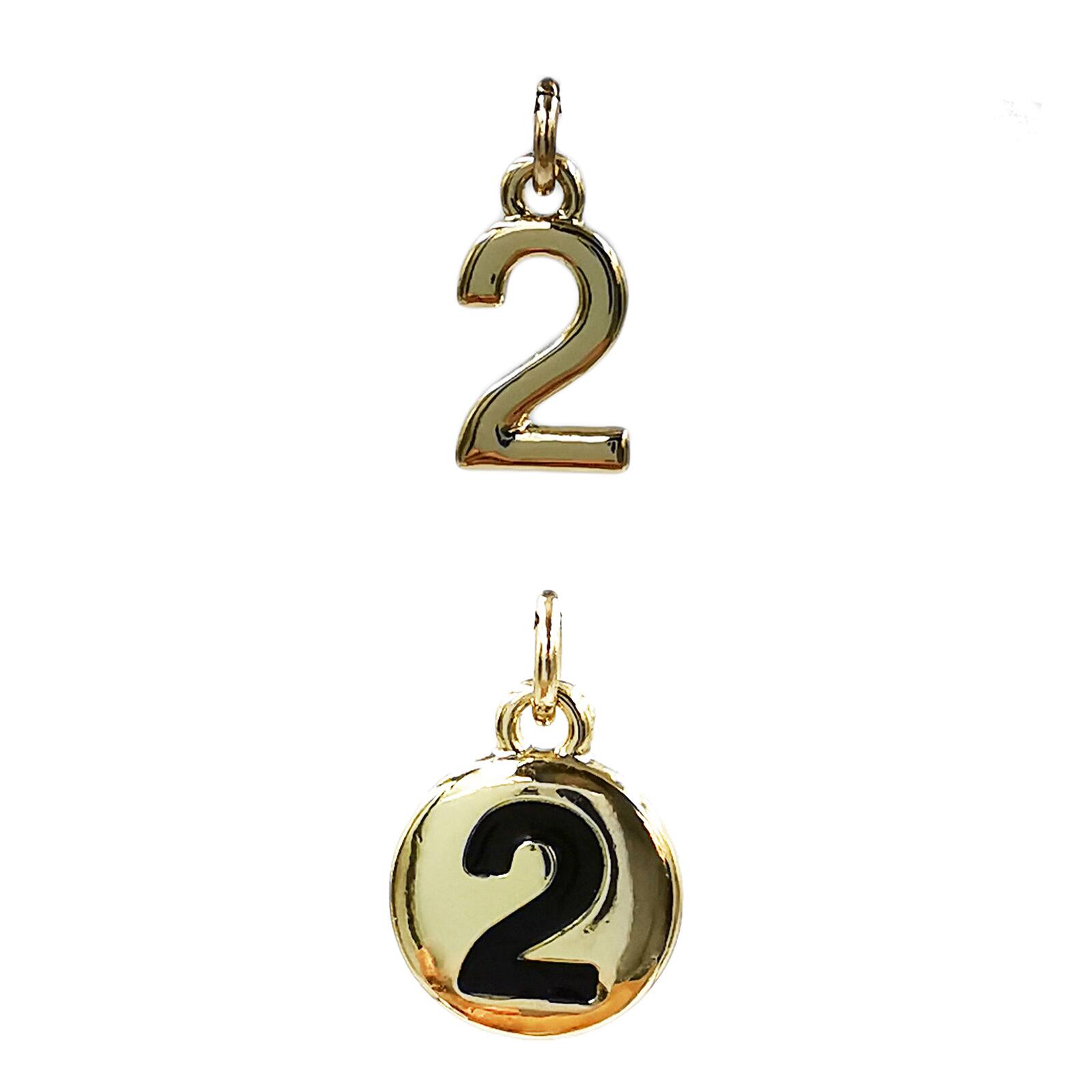 Charmalong™ 14K Gold Plated Number Charms by Bead Landing™ Michaels