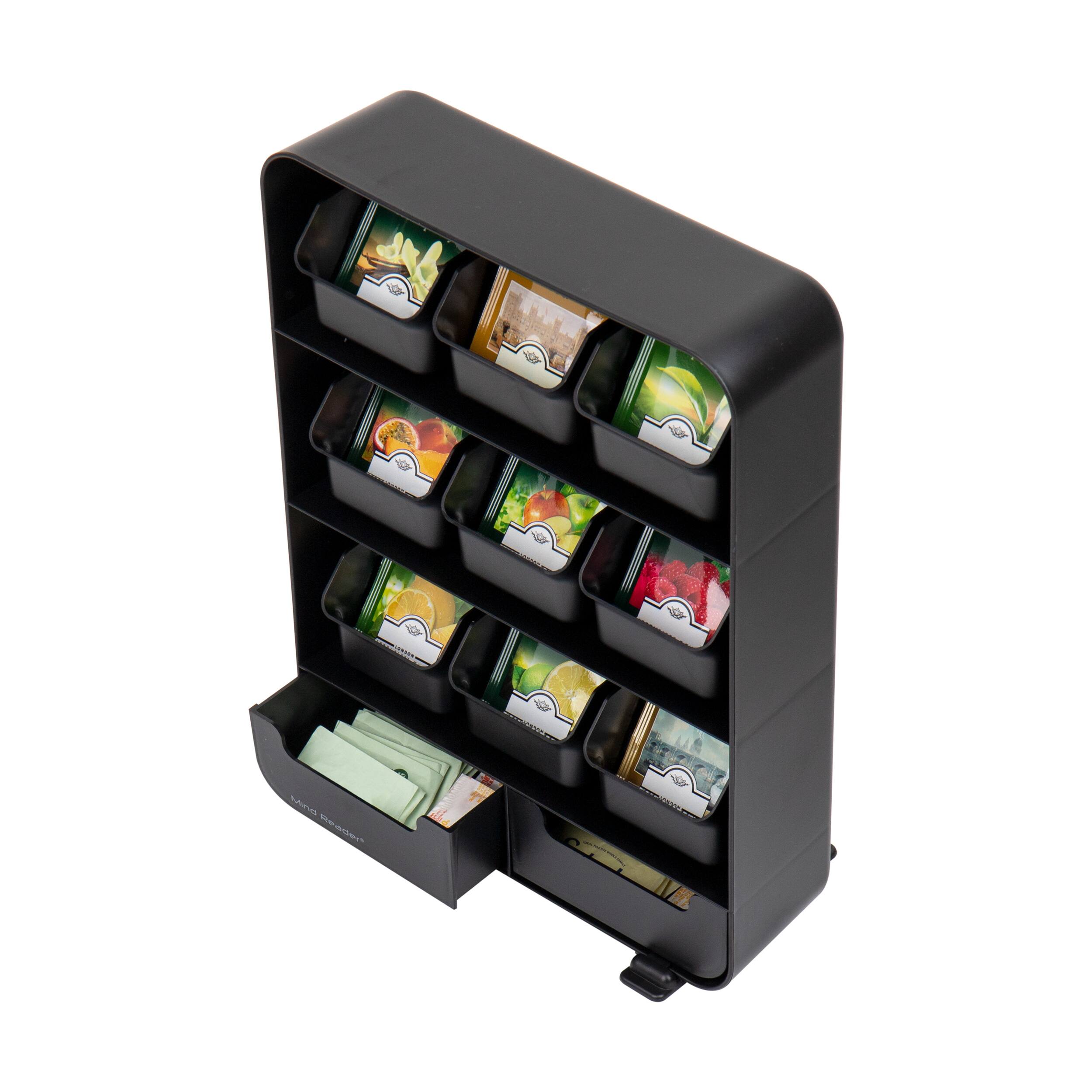 Mind Reader Anchor Collection Black Coffee and Tea Dispenser Set