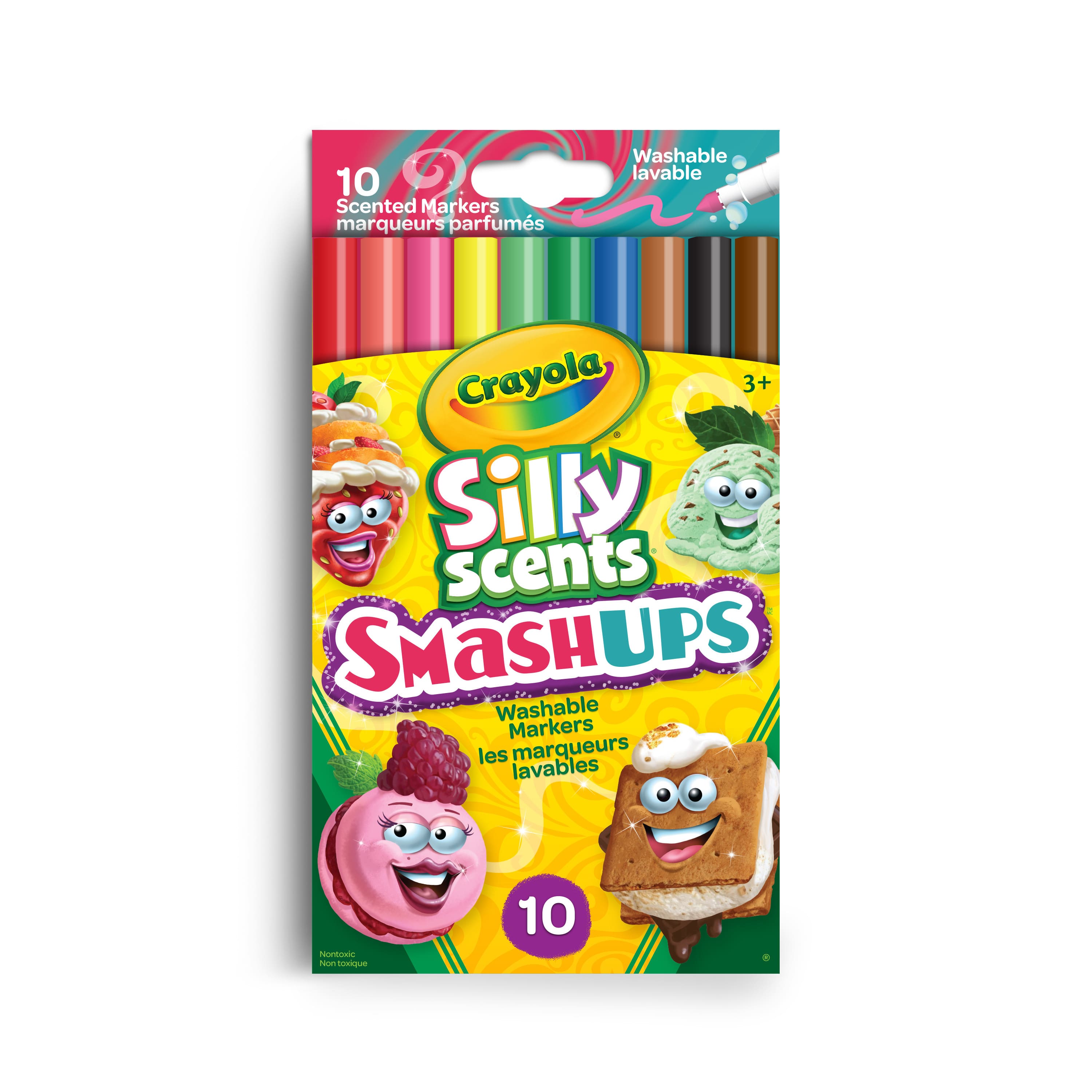 Crayola&#xAE; Silly Scents&#x2122; Smash-Ups Washable Fine Line Markers, 10ct.