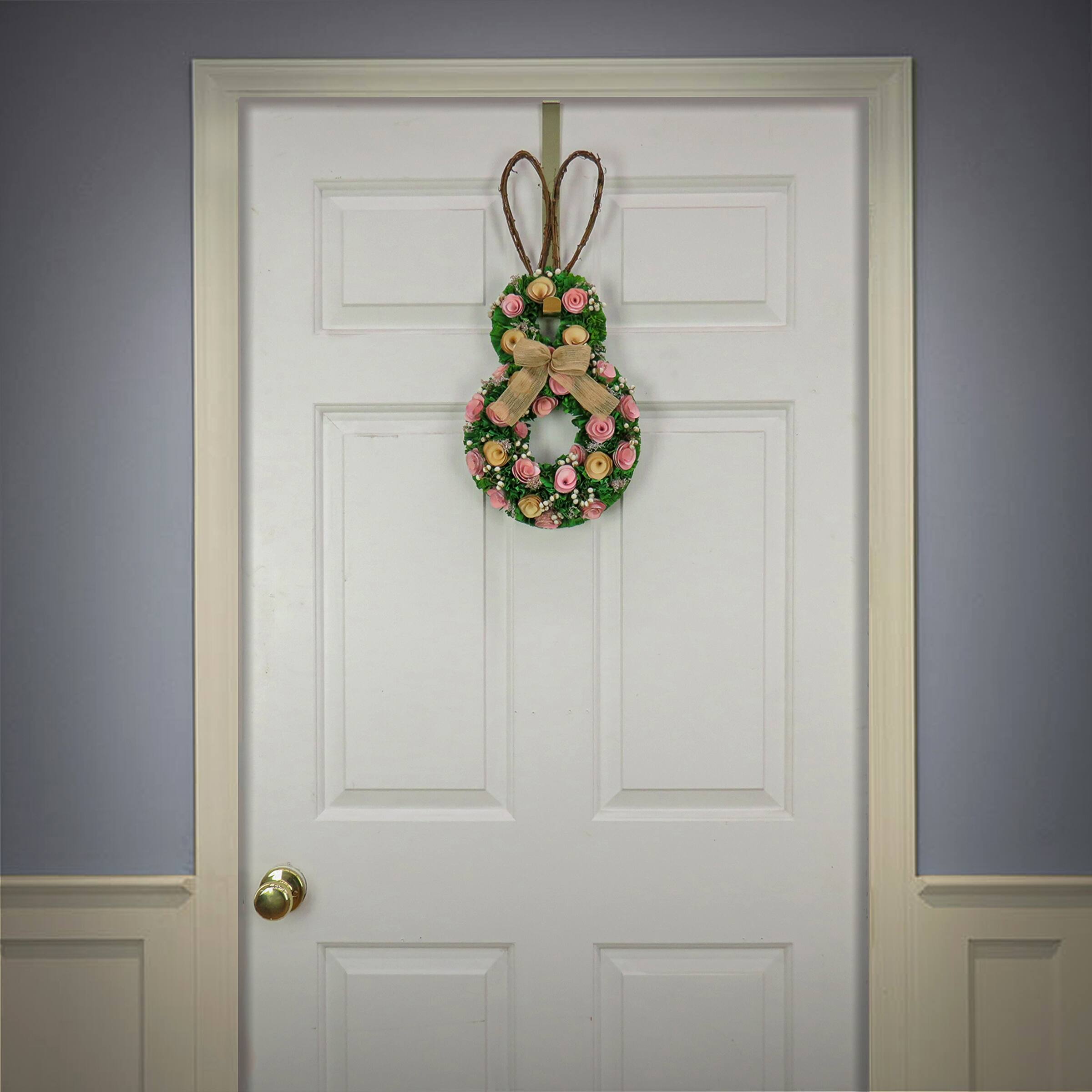 20&#x22; Bunny Shape Floral Wall Accent