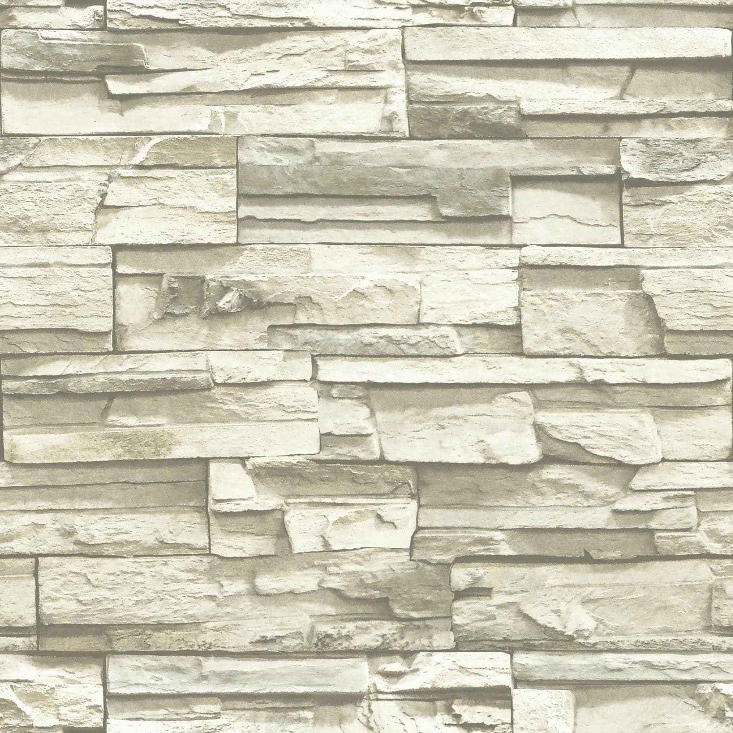 RoomMates Natural Stacked Stone Peel &#x26; Stick Wallpaper