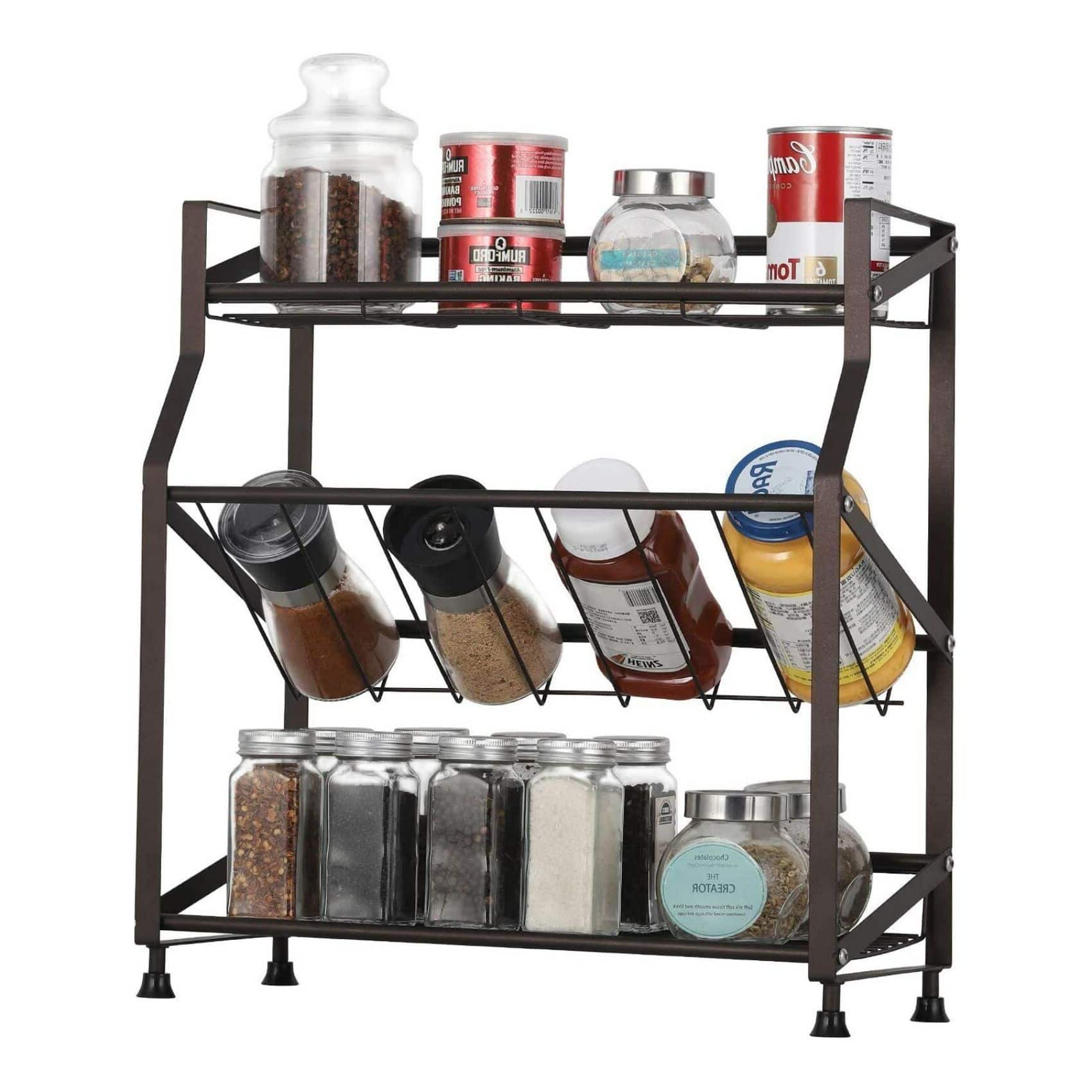 NEX™ 3-Tier Freestanding Metal Spice Rack Organizer
