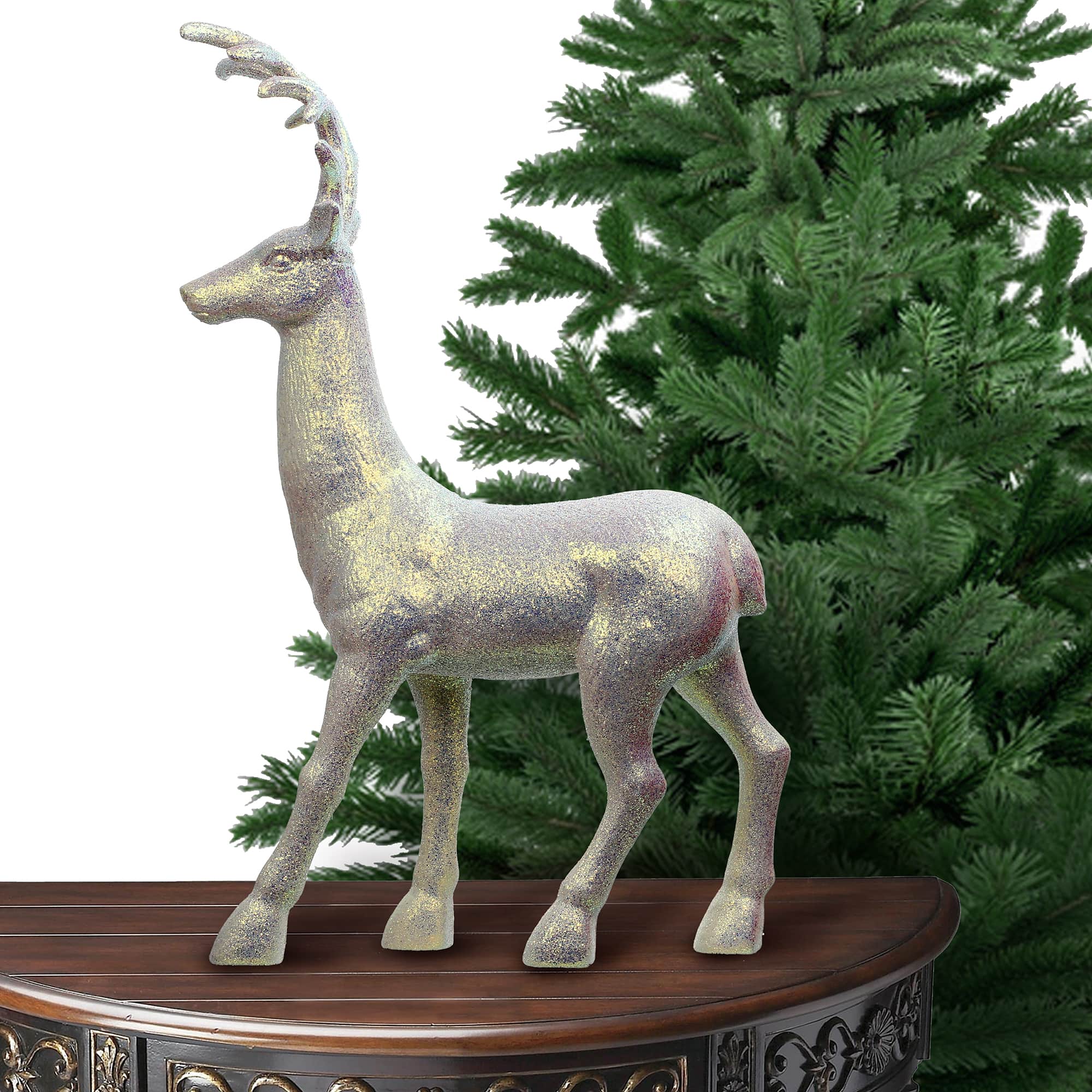 29.5" Glitter Reindeer Tabletop Décor by Ashland®
