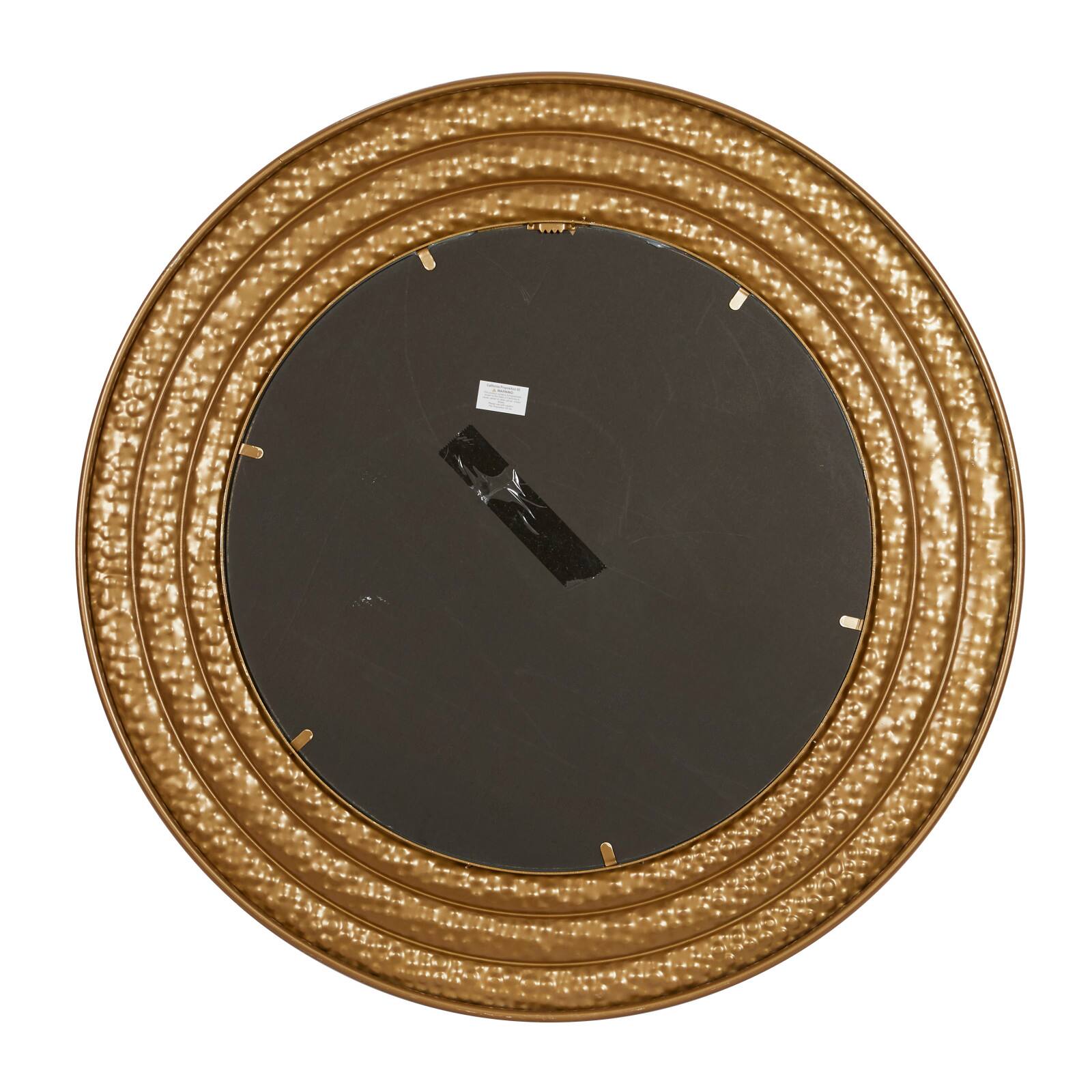 39&#x22; Gold Glam Metal Wall Mirror