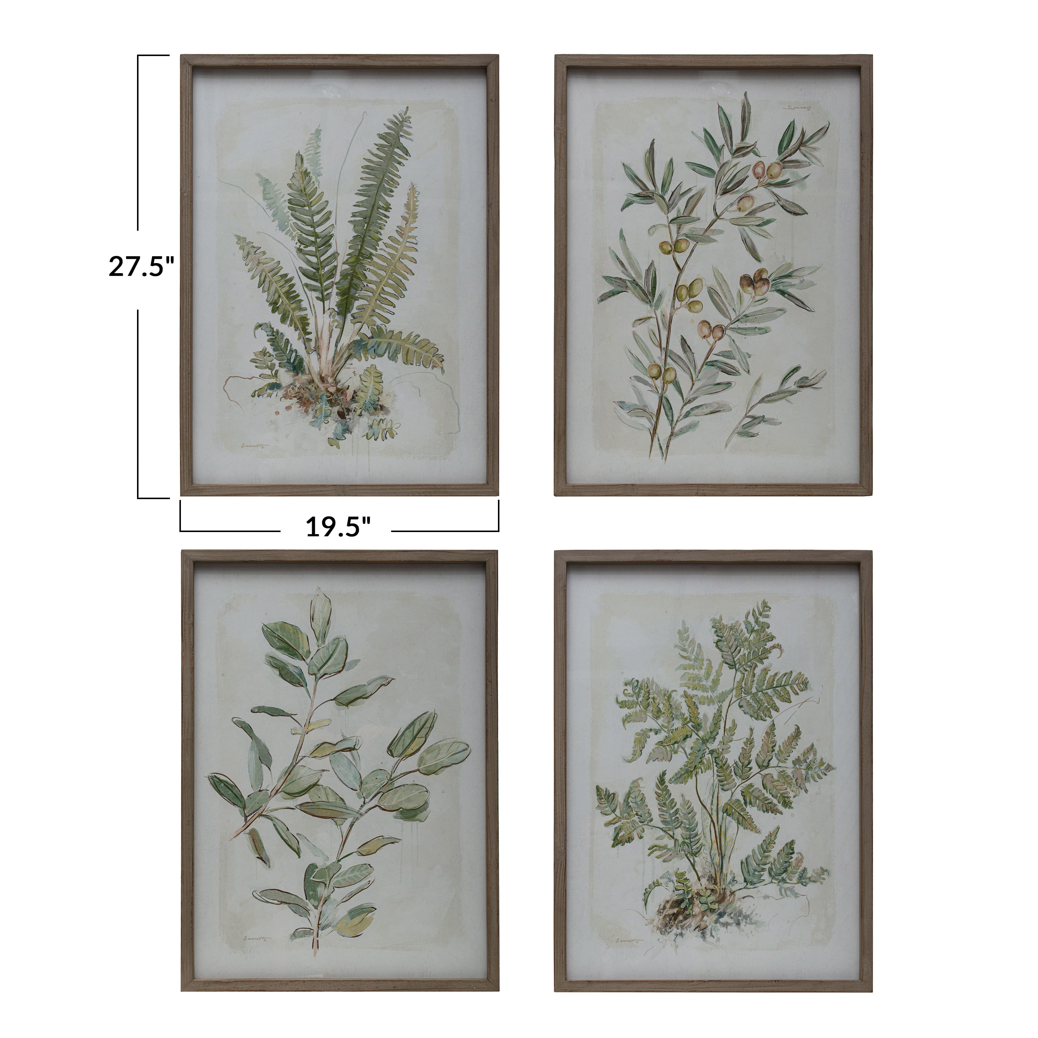 Hello Honey&#xAE; Wood Framed Botanical Image Set