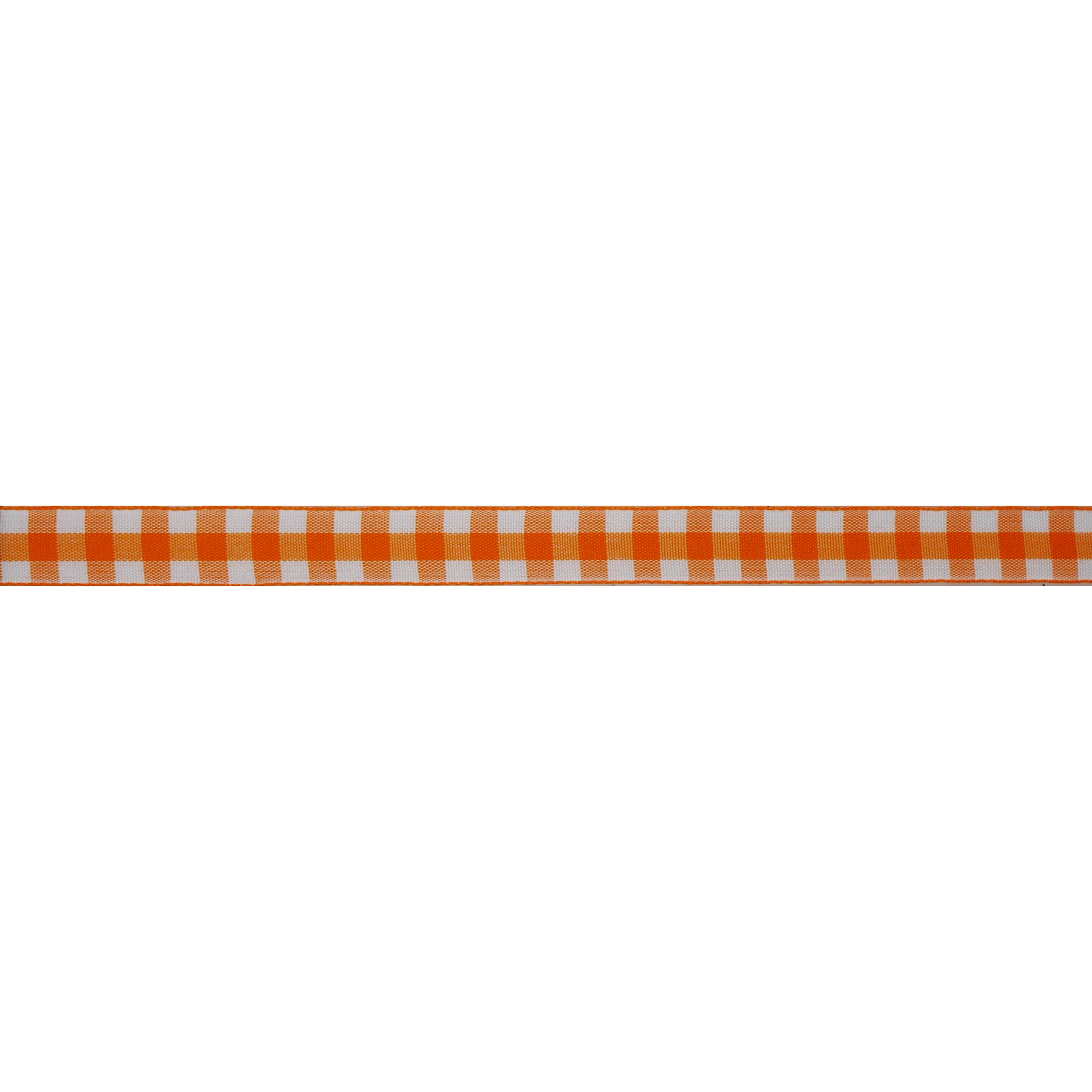 5/8&#x22; x 12ft. Orange Gingham Ribbon by Celebrate It&#xAE; Easter