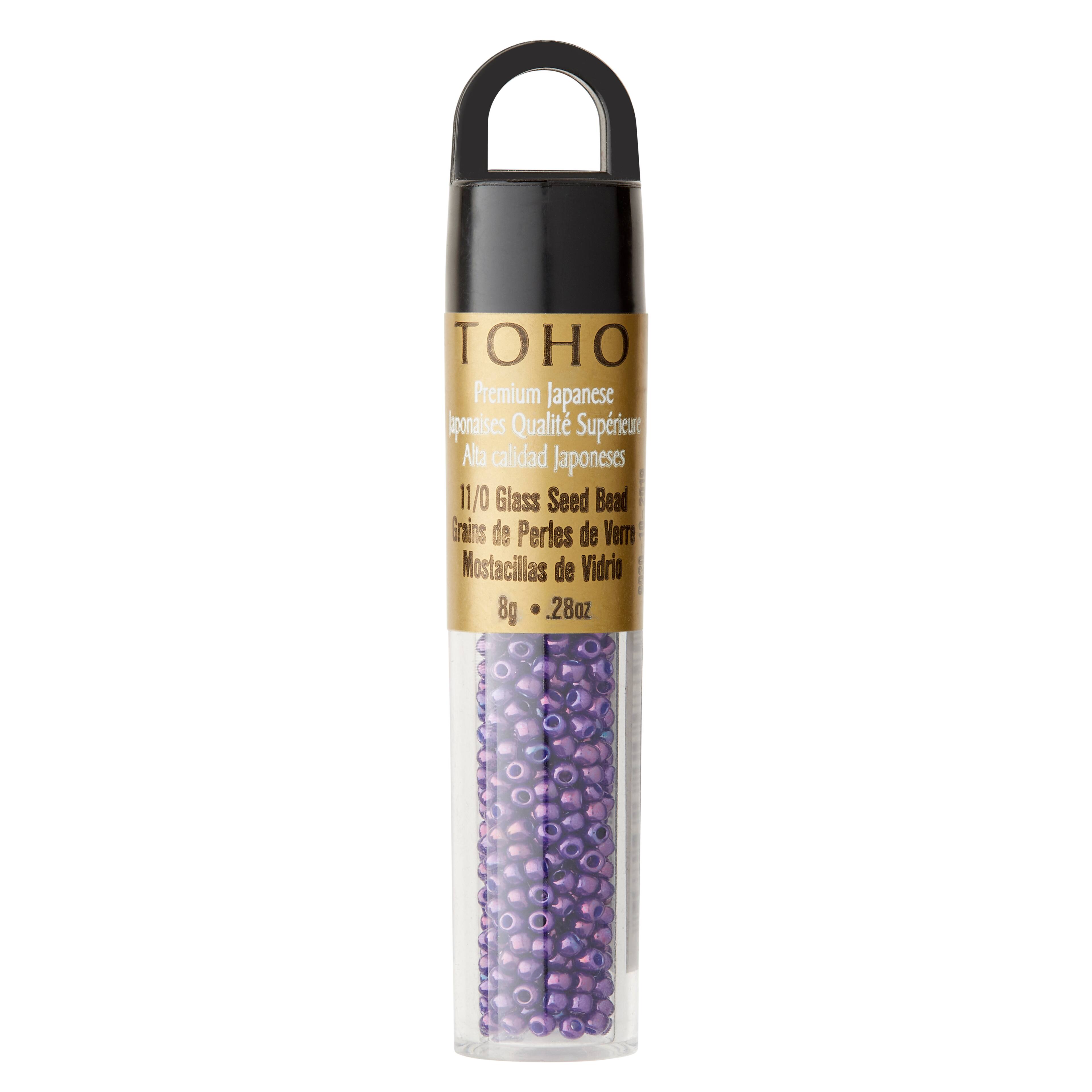 12 Pack: Toho&#xAE; 11/0 Purple Metallic Japanese Glass Seed Beads