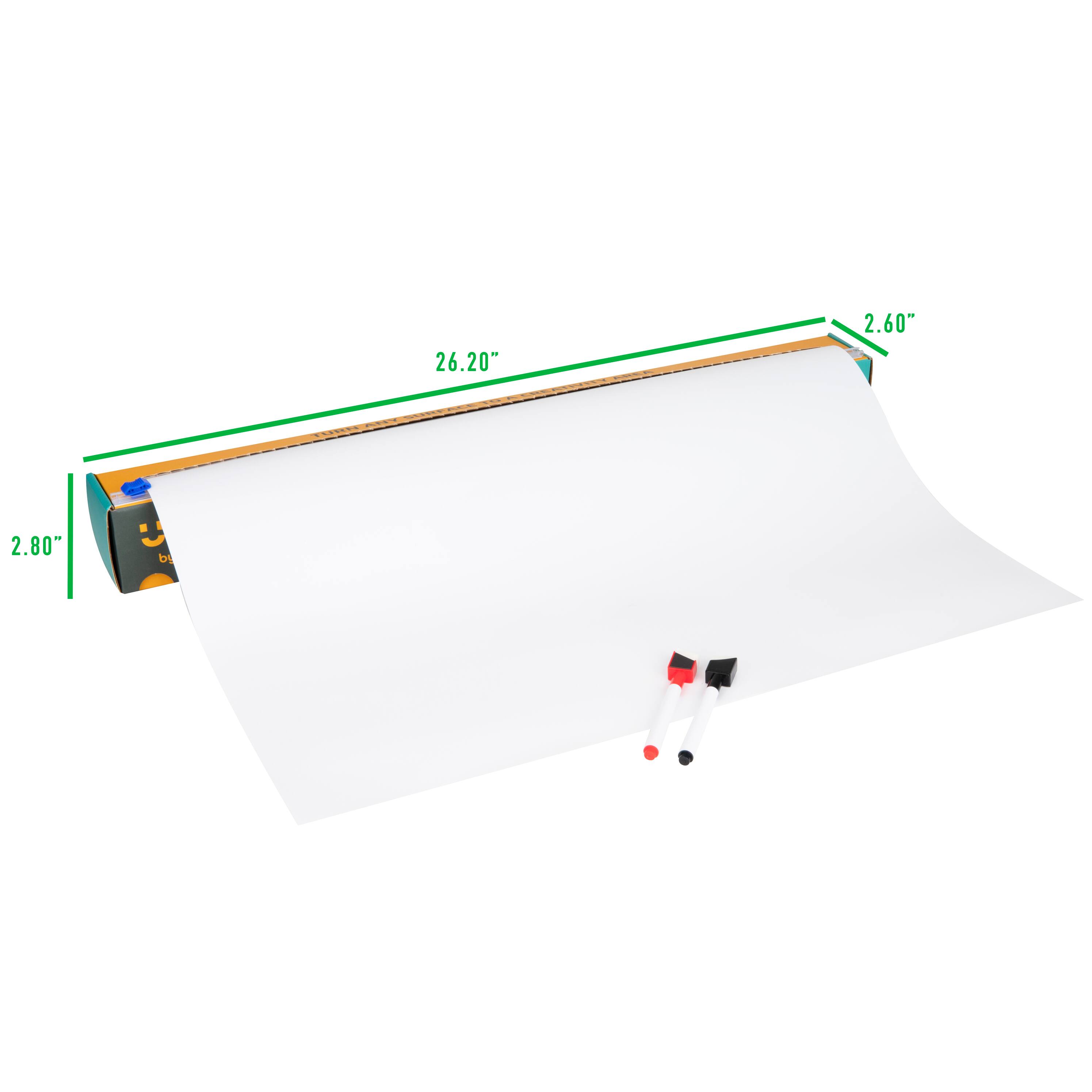 Mind Reader Adhesive Whiteboard Decal Paper Set