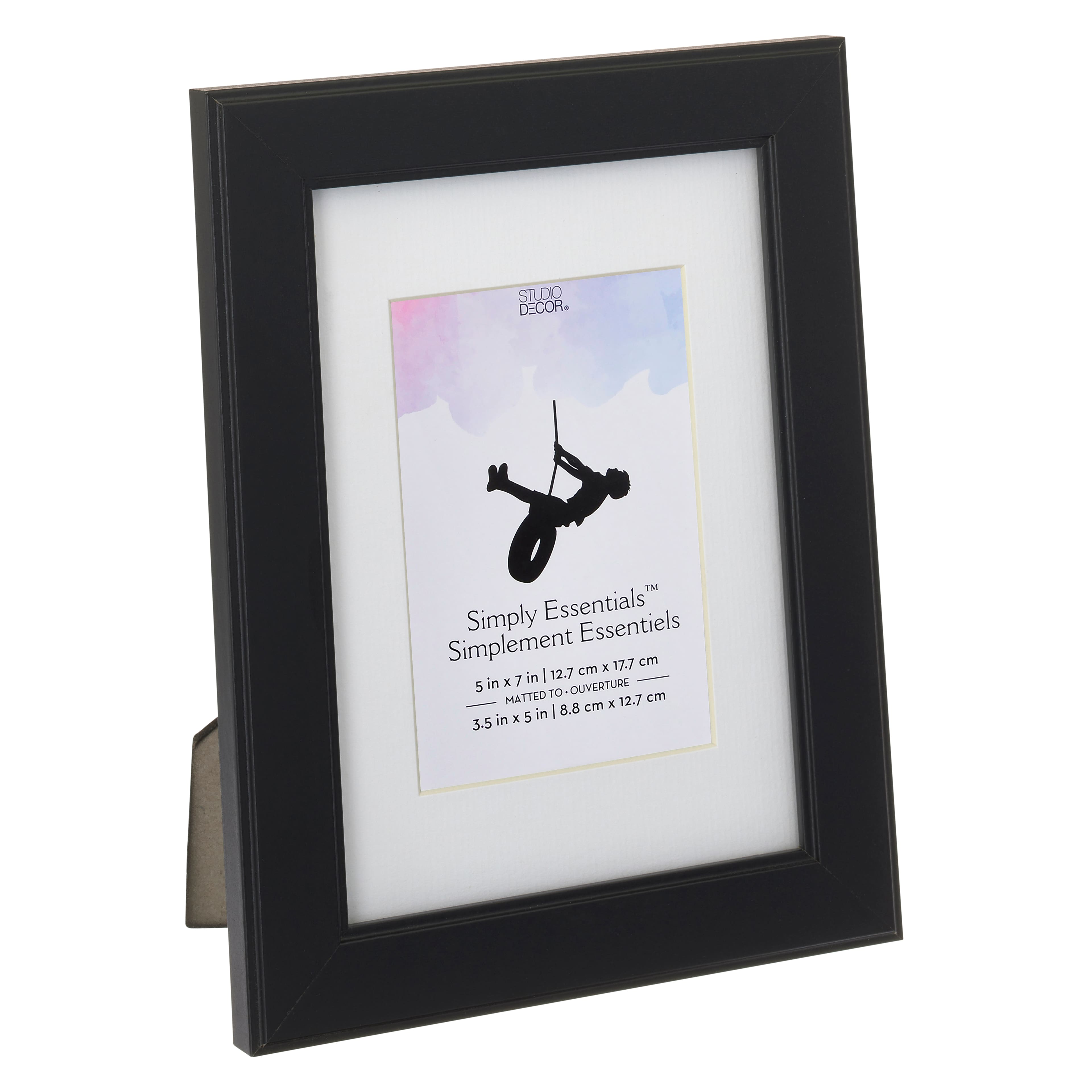 12 Pack: Black Flat 5&#x22; x 7&#x22; Frame with Mat, Simply Essentials&#x2122; by Studio D&#xE9;cor&#xAE;