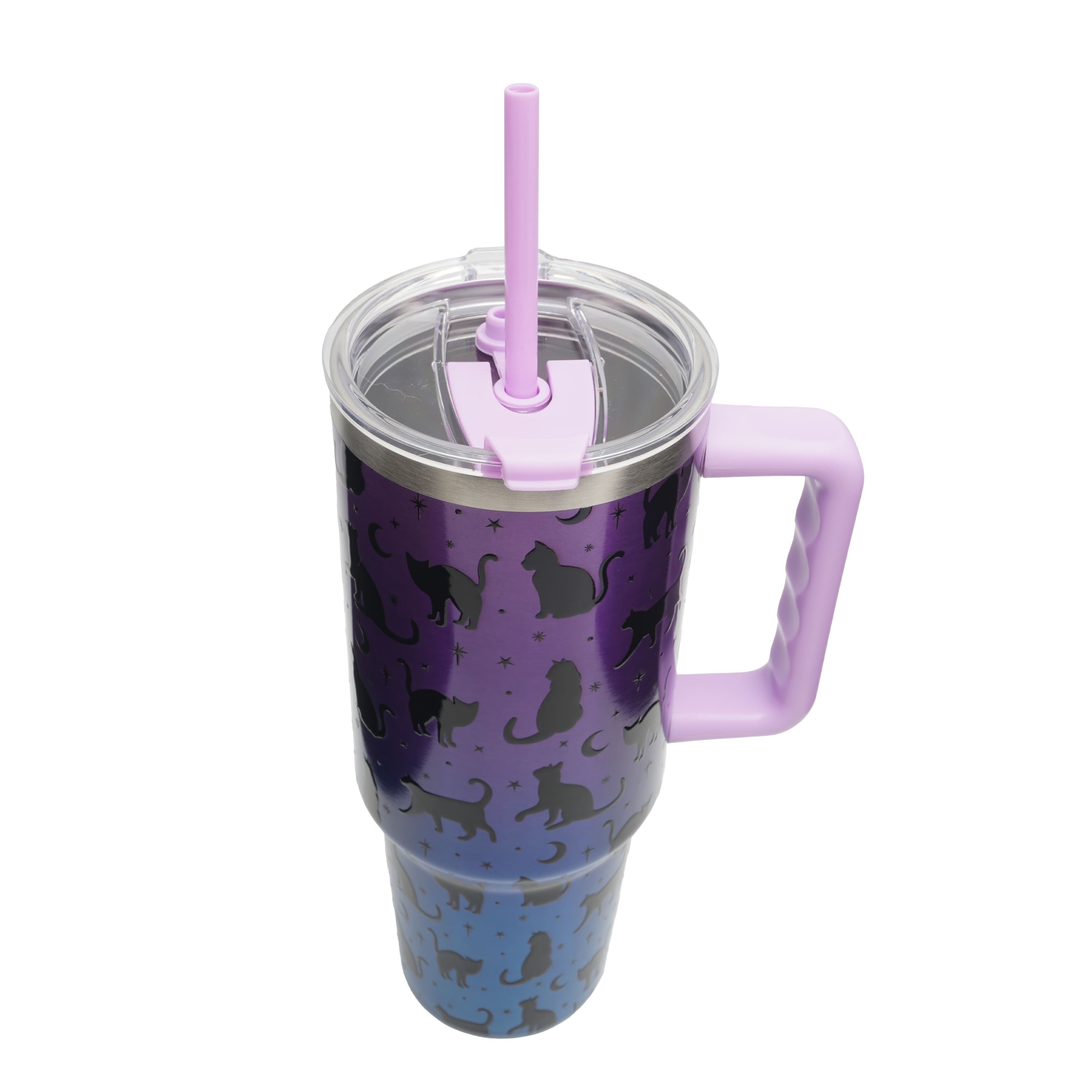 40oz. Iridescent Cat Stainless Steel Insulated Tumbler by Ashland®