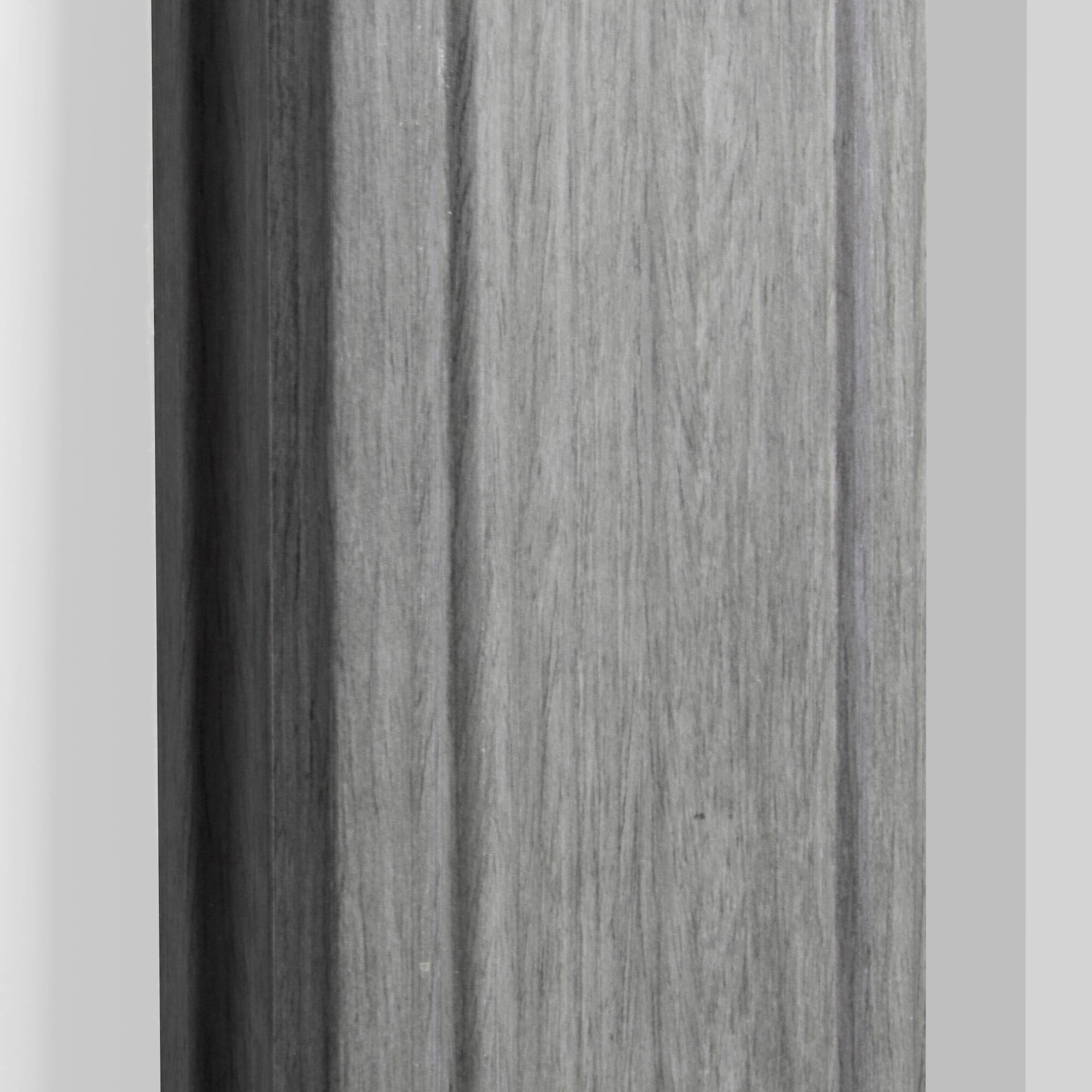 Head West Gray Wood Grain Texture Beveled Edge Bathroom Vanity Mirror