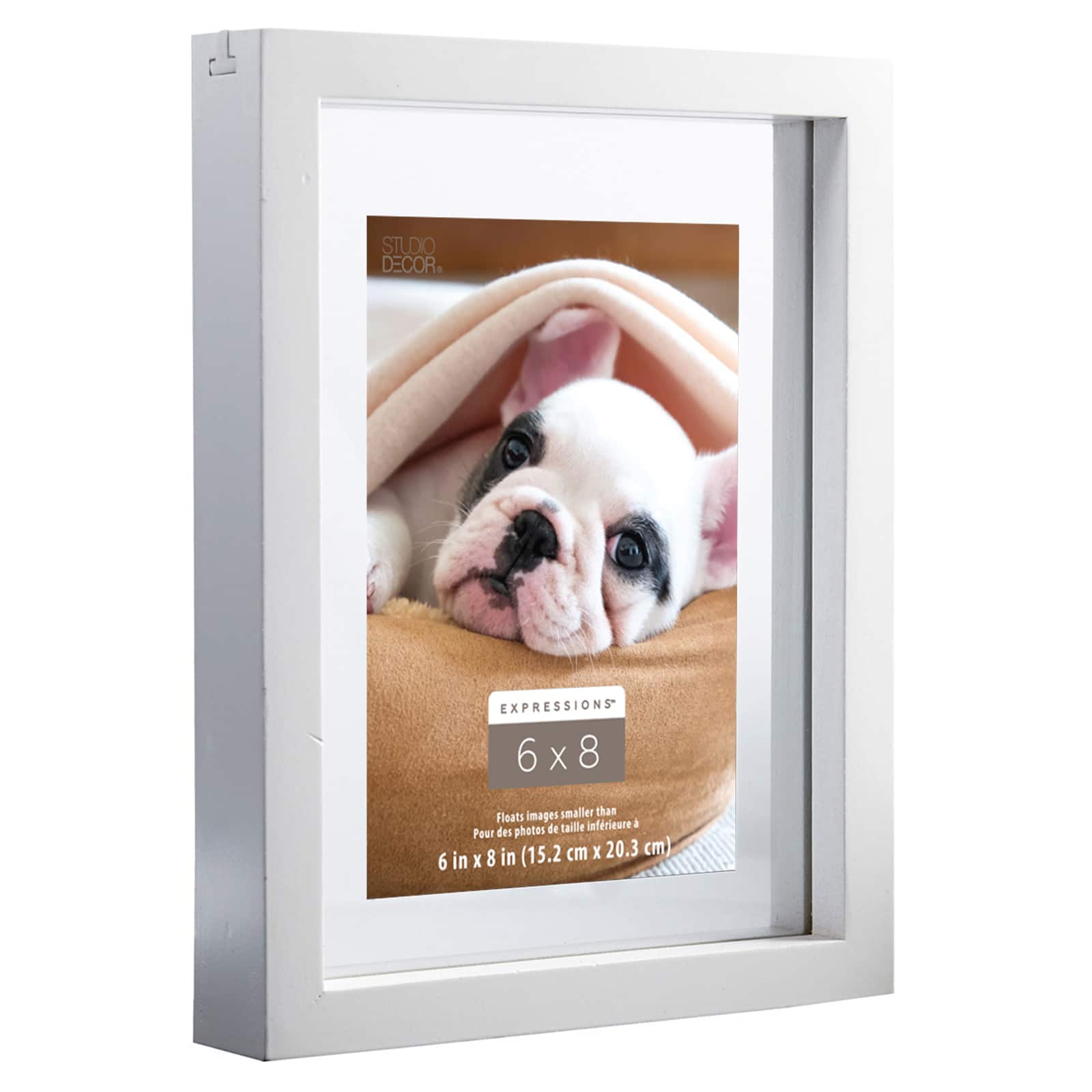 Expressions™ 6" x 8" White Float Frame by Studio Décor®