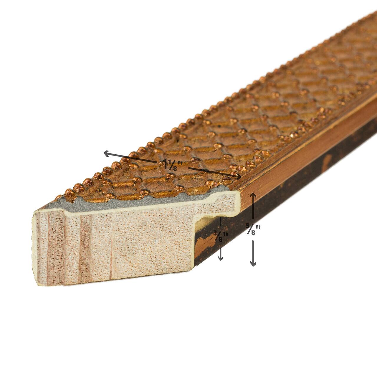 Craig Frames Lenox Antique Gold Picture Frame