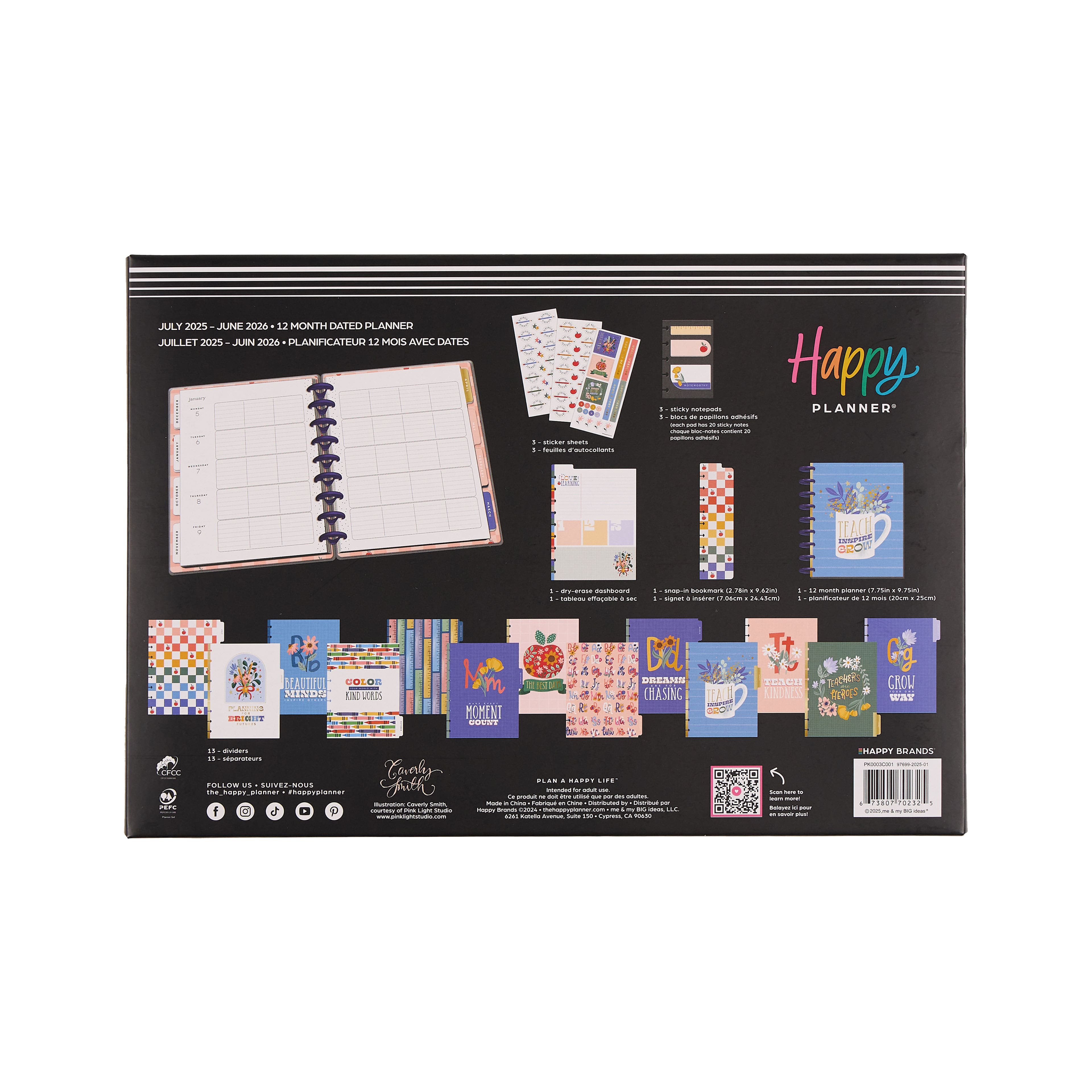 The Classic Happy Planner&#xAE; Teachers Are Heroes Planner Box Kit