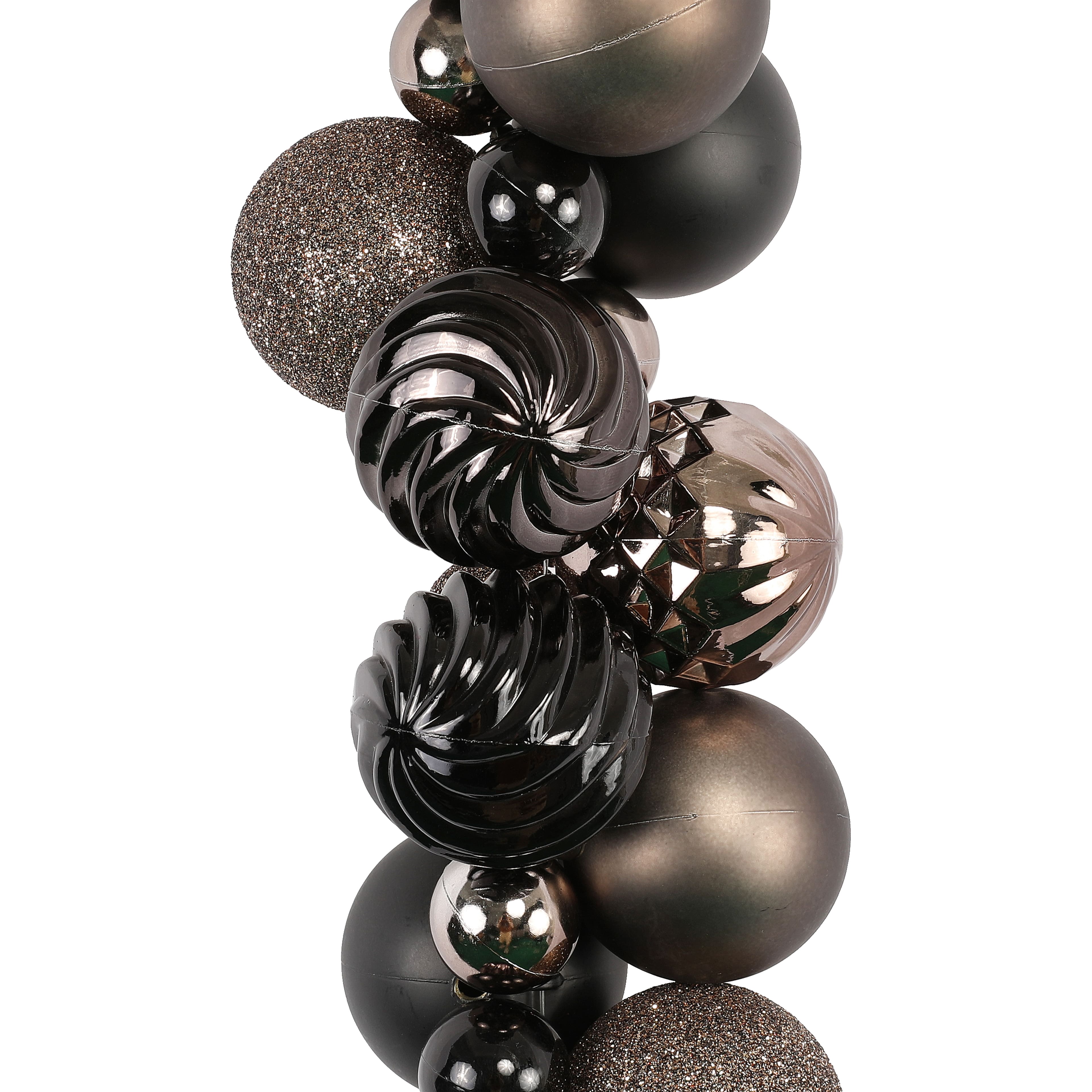 6ft. Dark Shimmer Shatterproof Ball Ornament Garland by Ashland&#xAE;