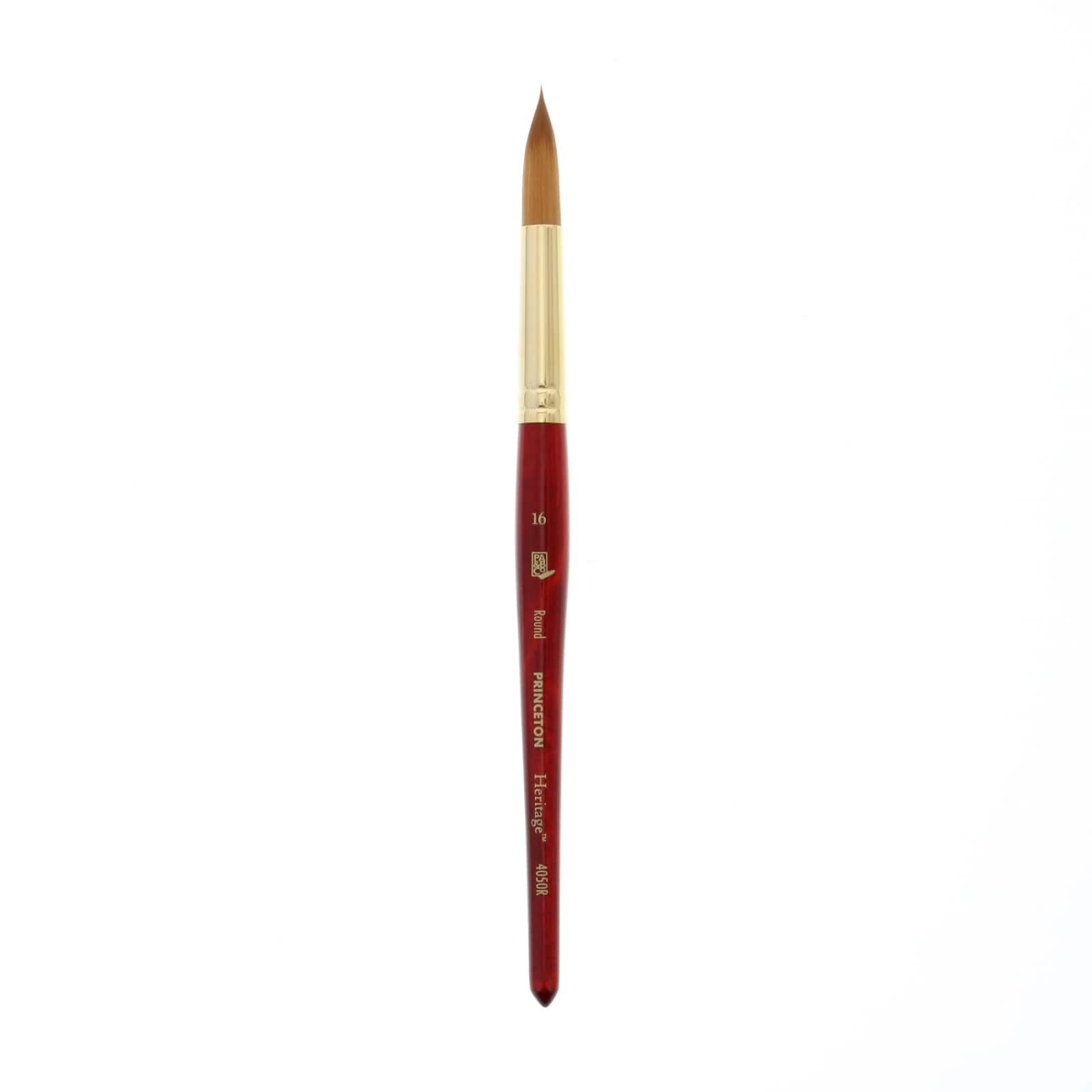  Princeton Heritage, Golden Taklon Brush for Watercolor &  Acrylic, Series 4050 Round Synthetic Sable, Size 6 : Artists Round  Paintbrushes : Arts, Crafts & Sewing