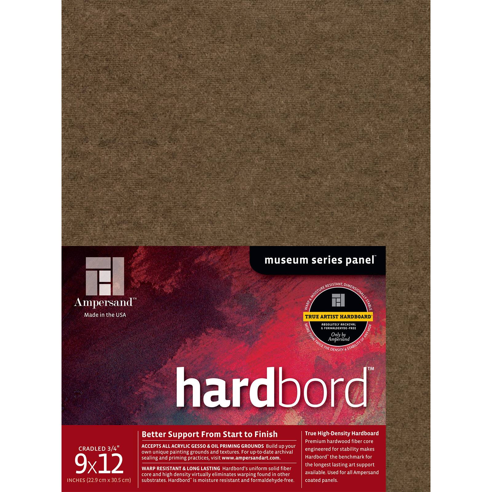 Ampersand™ Hardbord™ Museum Series Cradled 3/4" Profile Panel Wood