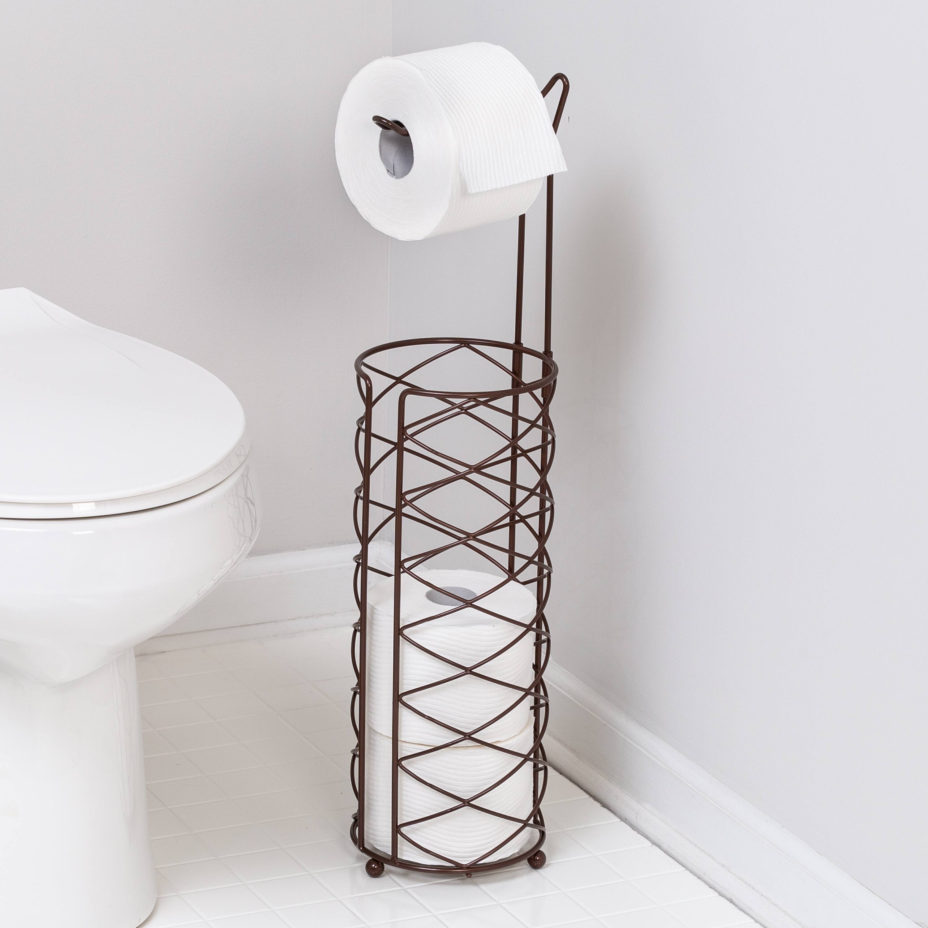 Honey Can Do Oil-Rubbed Bronze Freestanding Toilet Paper Holder