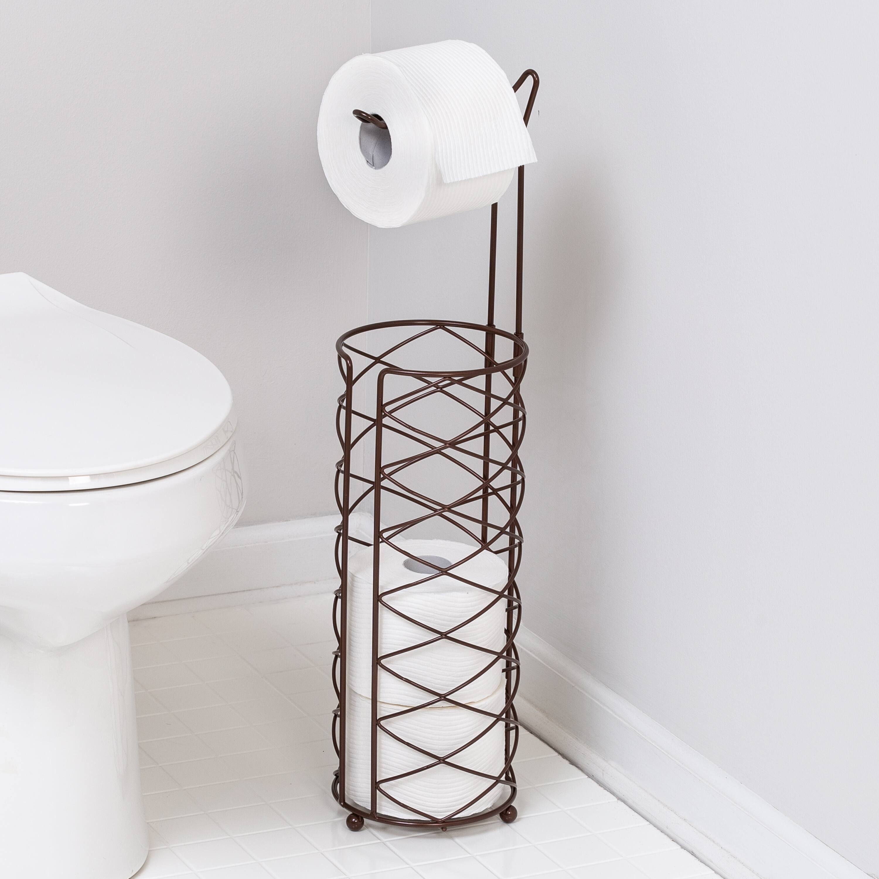 Honey Can Do Oil-Rubbed Bronze Freestanding Toilet Paper Holder