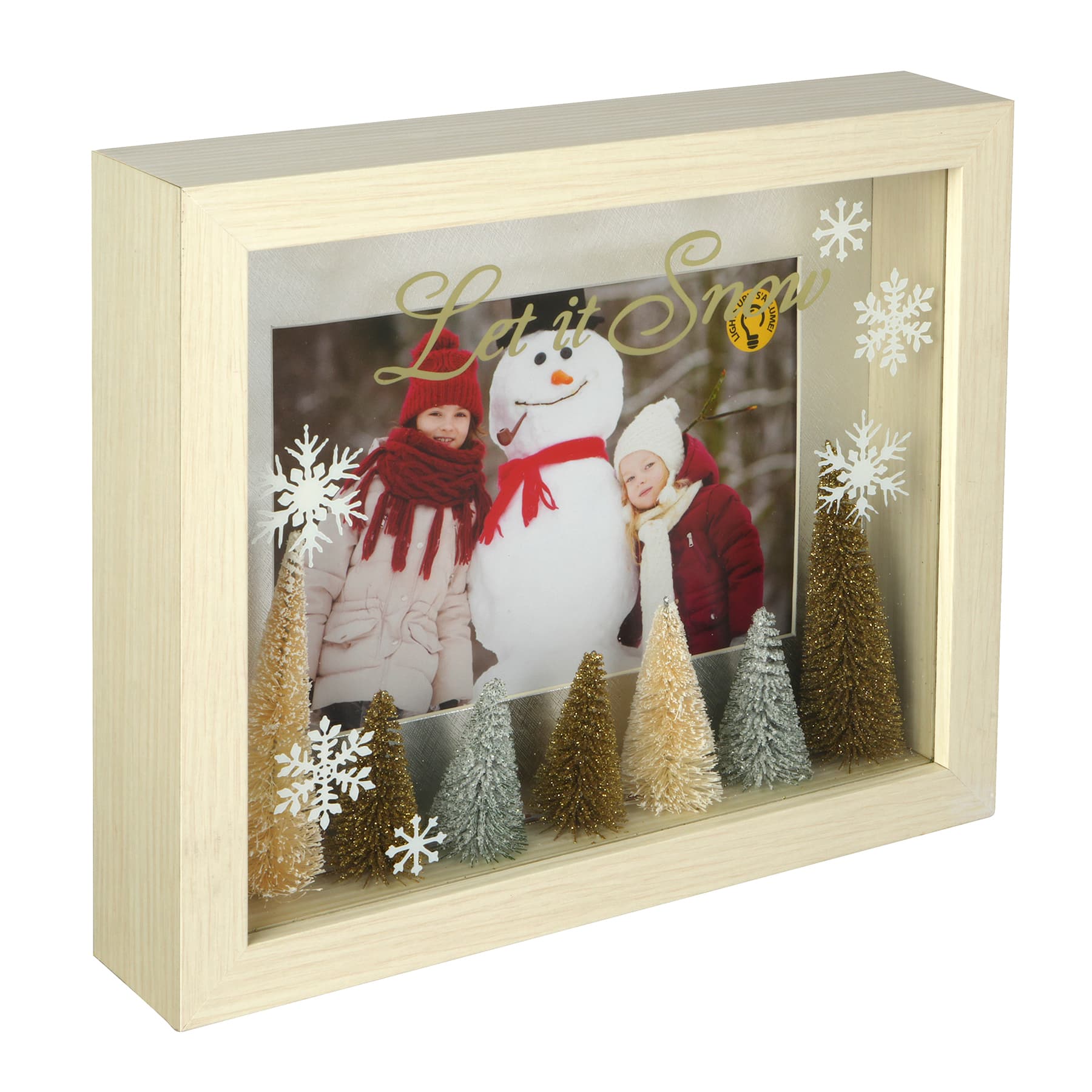 5&#x22; x 7&#x22; Let It Snow Light-Up Tabletop Frame by Ashland&#xAE;
